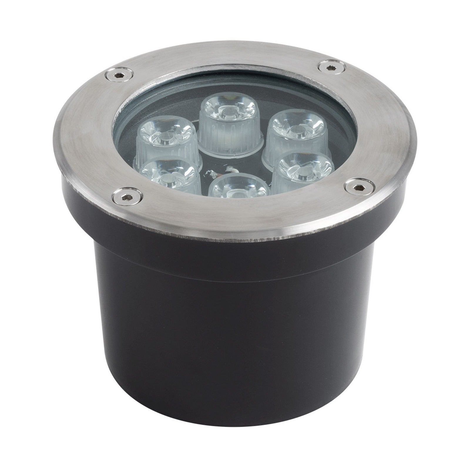 Luminaria empotrable de suelo circular exterior 6 W IP65 Ø 120 × 95 mm Alverlamp LEX90042, 4000 K, empotrar - referencia LEX90042