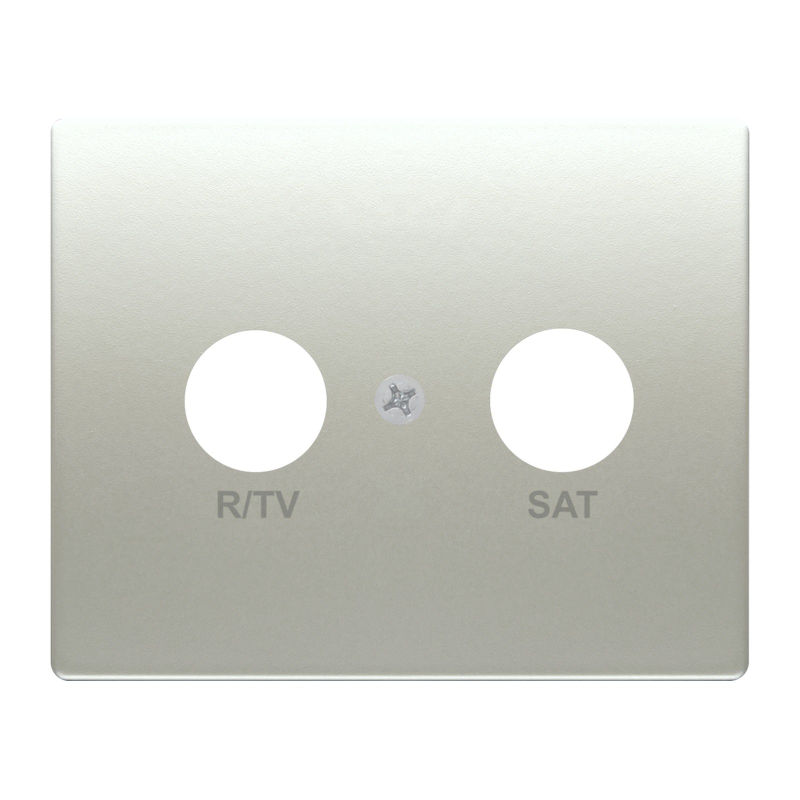 Tapa para toma R/TV-SAT BJC Iris, aluminio mercurio - referencia 18320-MA