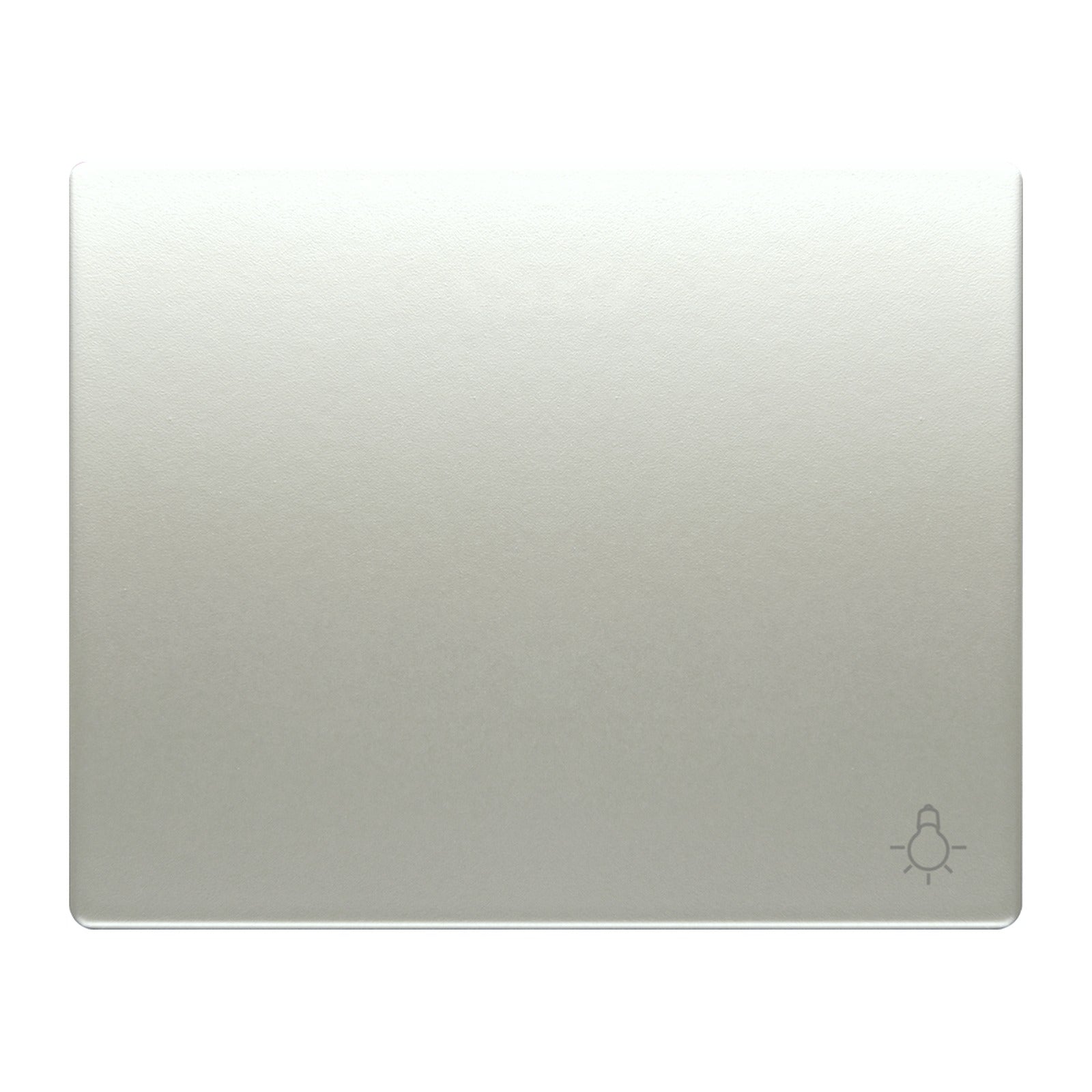 Tecla para pulsador de luz BJC Iris, aluminio mercurio - referencia 18717-MA