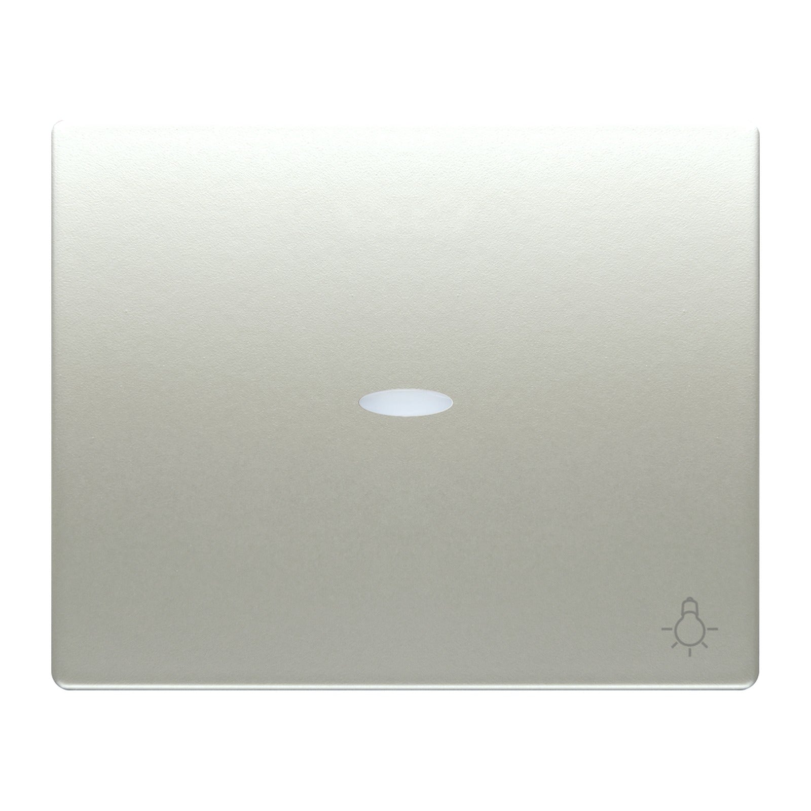 Tecla para pulsador de luz con difusor BJC Iris, aluminio mercurio - referencia 18717-MAL