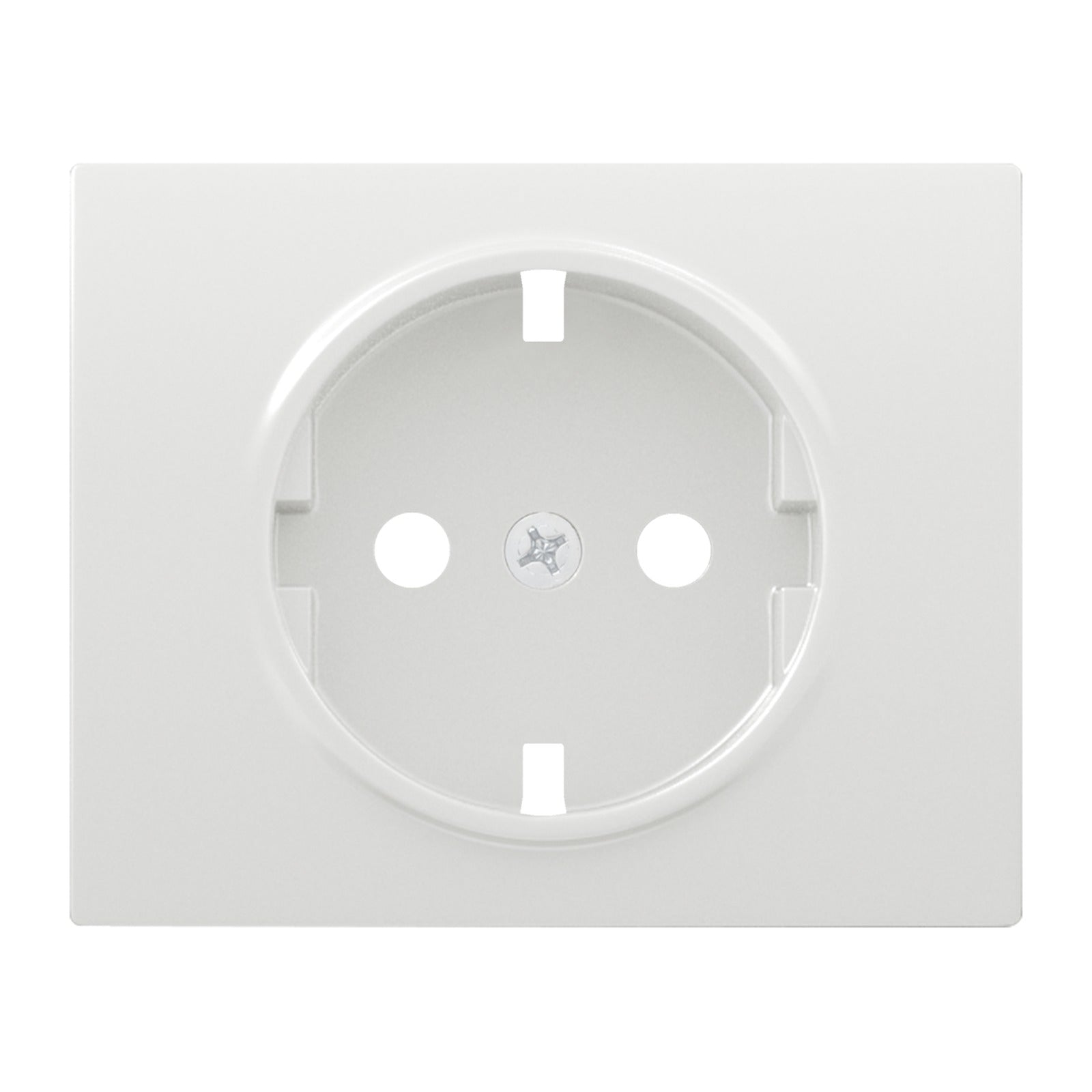 Tapa antibacteriana para base de enchufe con protección de seguridad BJC Iris, blanco antibacteriano - referencia 18724-BF