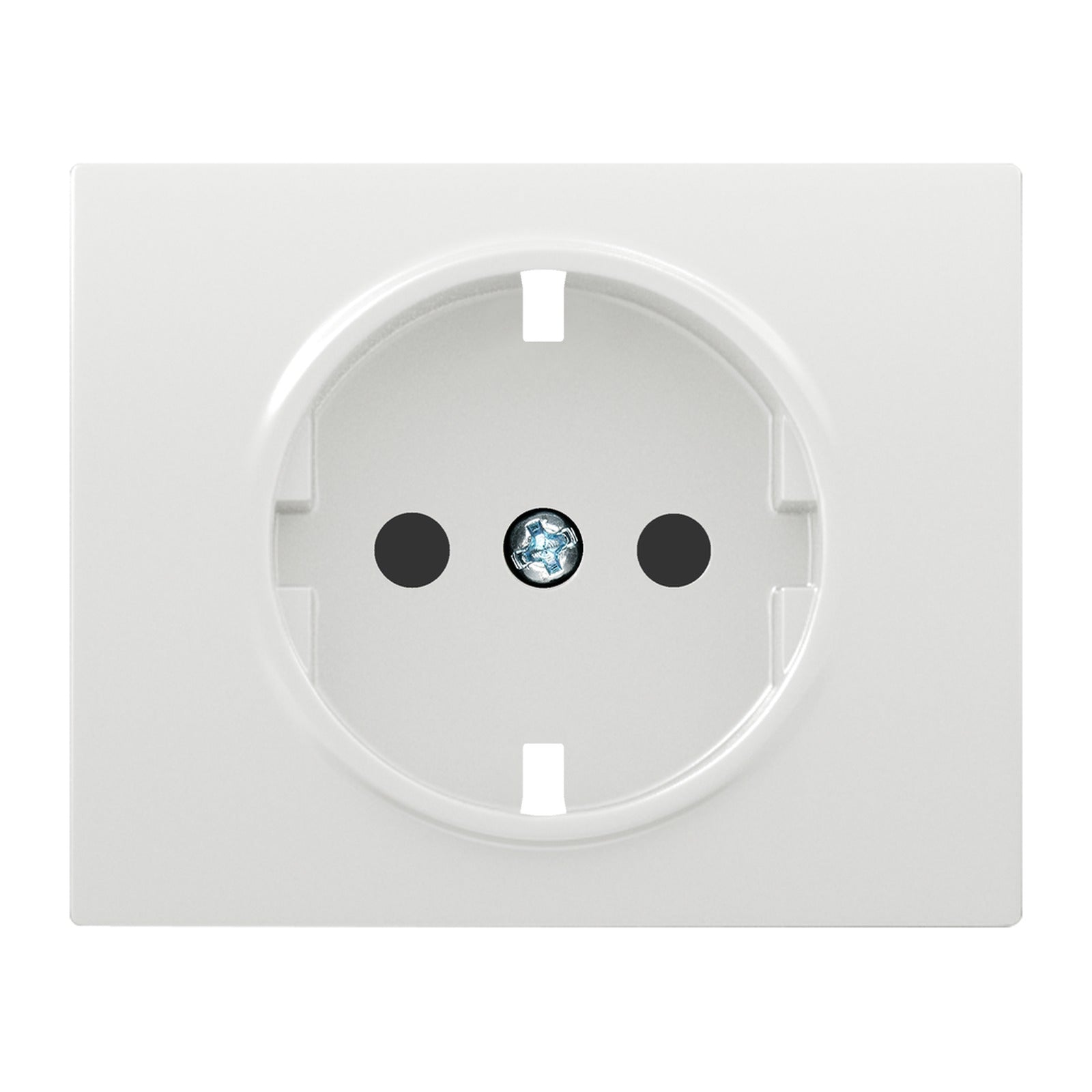Tapa con protección de seguridad para base Schuko Delta BJC Iris Plus, blanco - referencia 18732