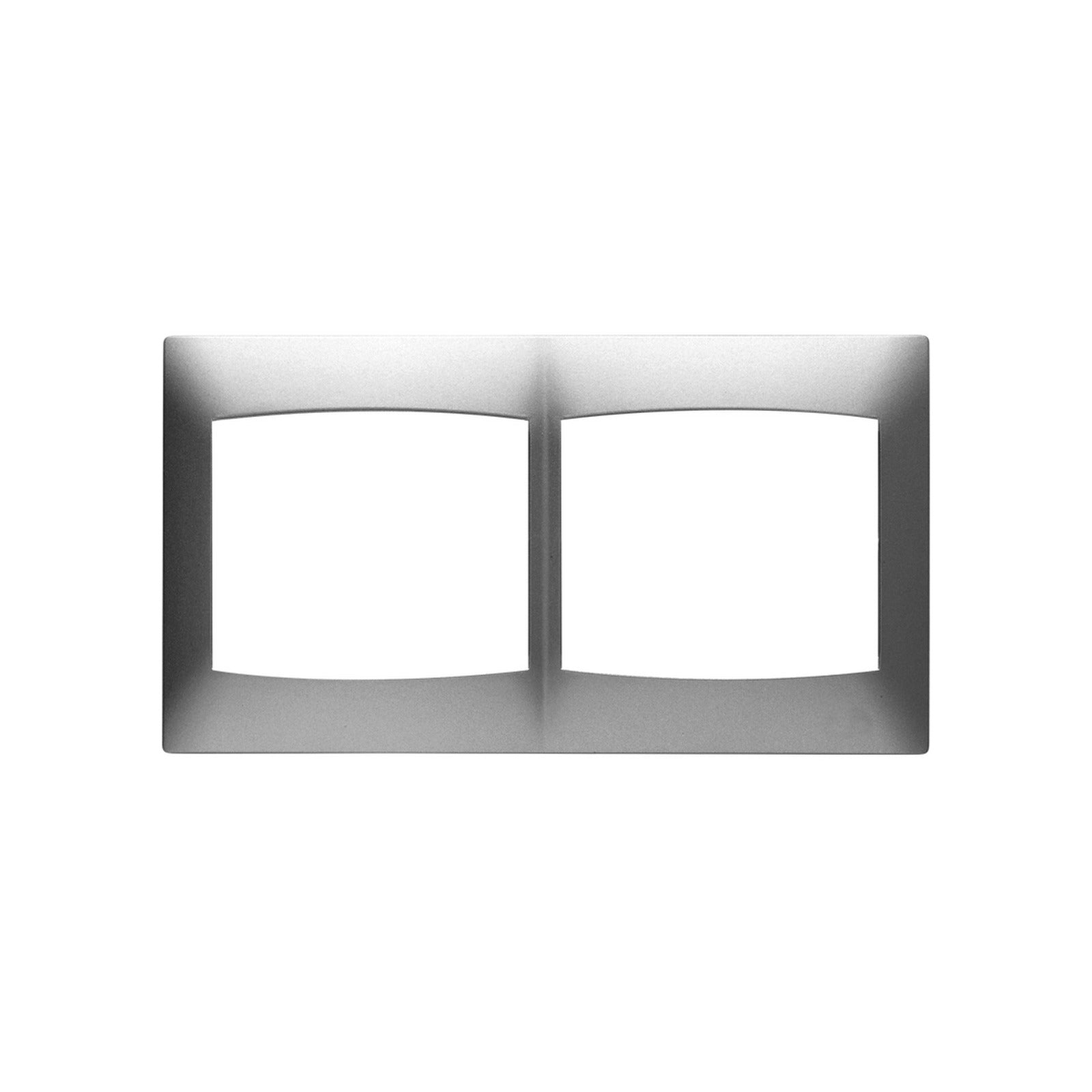 Marco BJC Coral de 2 elementos horizontal, sin bastidor, plata luna - referencia 21012-PL