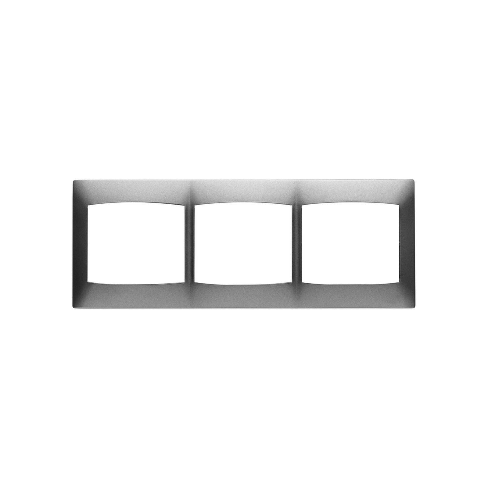 Marco BJC Coral de 3 elementos horizontal, sin bastidor, gris sombra - referencia 21013-GS