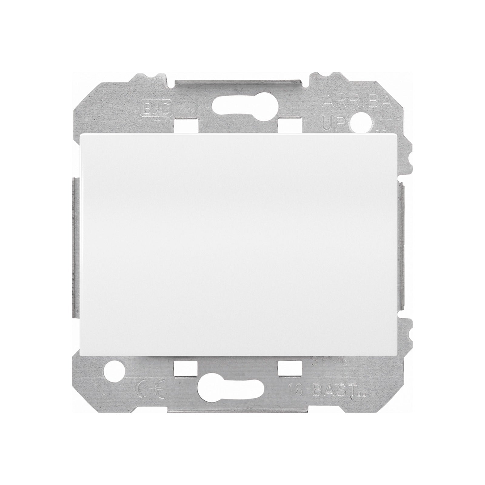 Tapa ciega con bastidor BJC Coral, blanco - referencia 21133