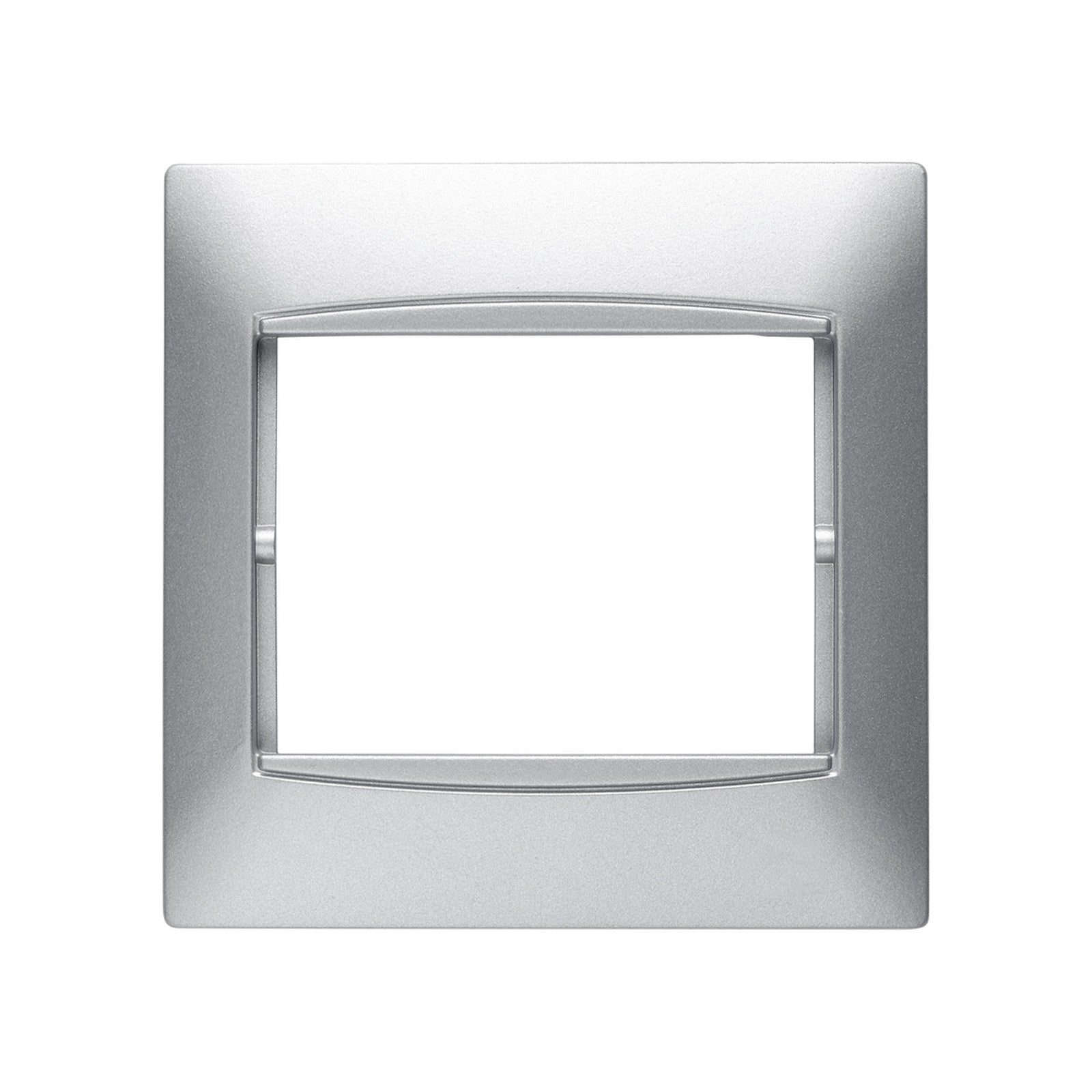 Marco BJC Coral de 1 elemento horizontal, con embellecedor integrado, sin bastidor, plata luna - referencia 21211-PL