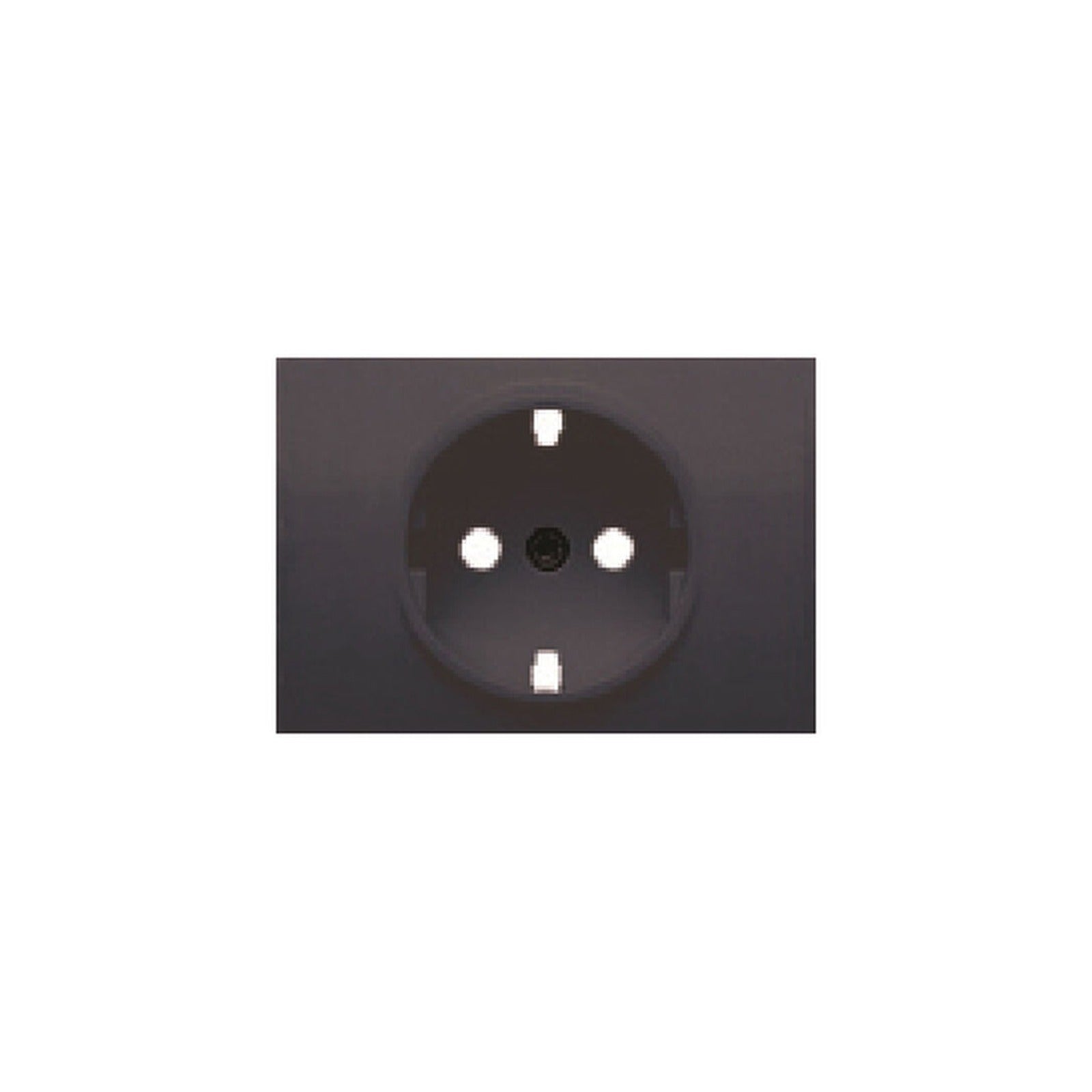 Tapa para base de enchufe 2P+T lateral con protección de seguridad BJC Coral, gris lava - referencia 21724-GL