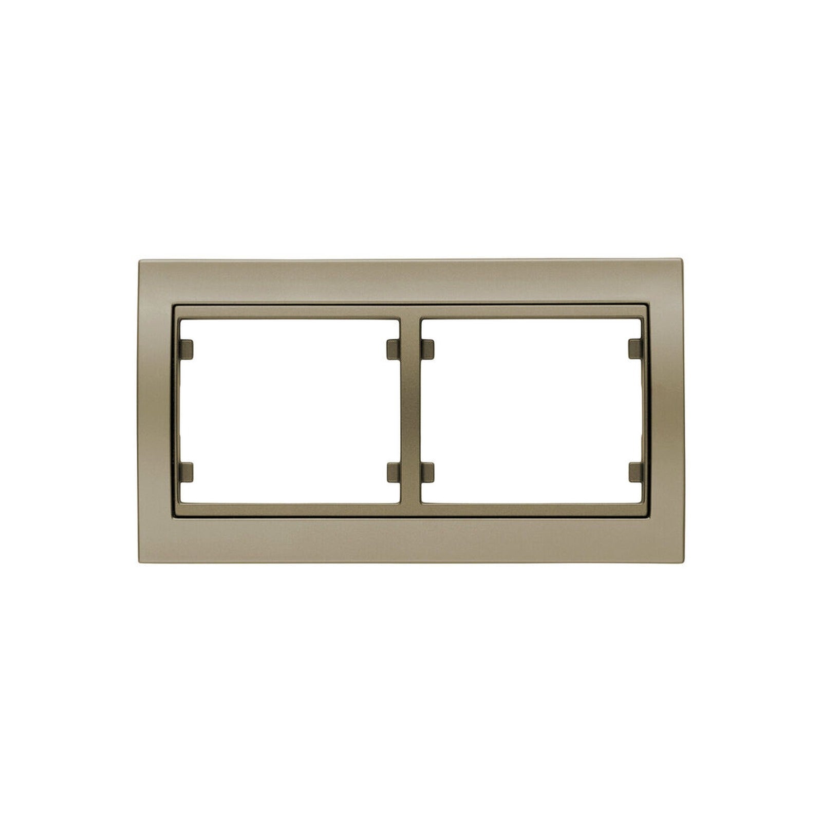 Marco BJC Mega de 2 elementos horizontal, bronce niebla - referencia 22002-BN