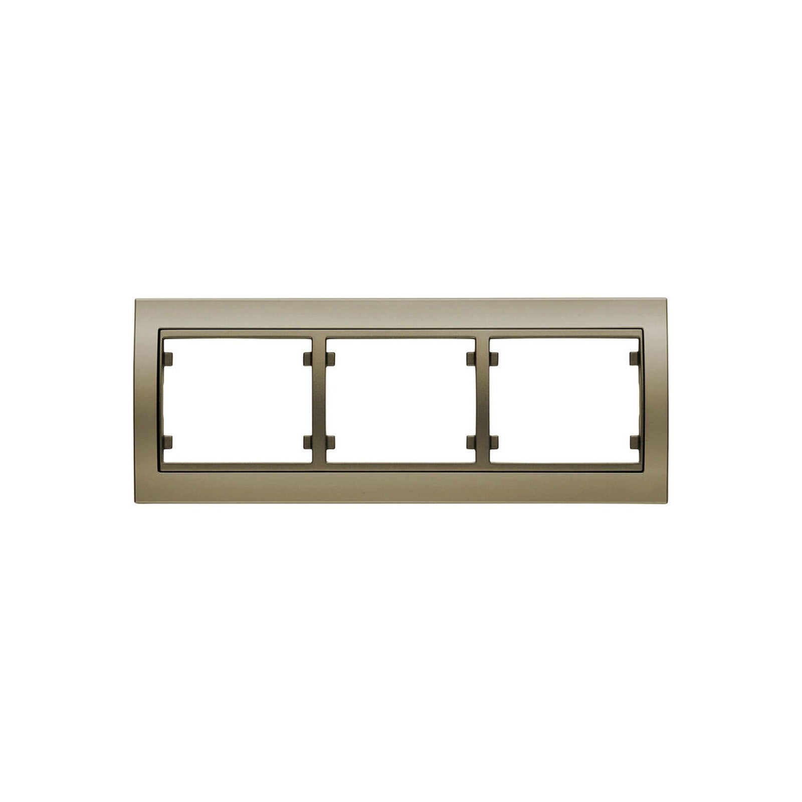 Marco BJC Mega de 3 elementos horizontal, bronce niebla - referencia 22003-BN