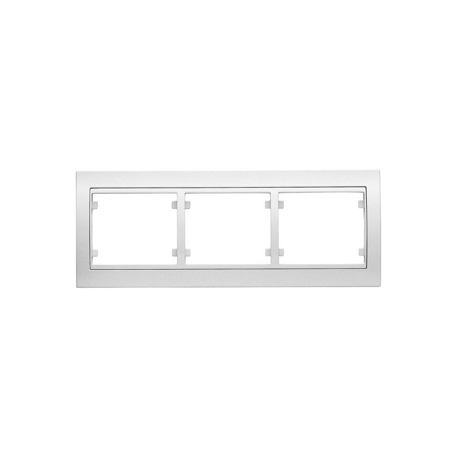 Marco BJC Mega de 3 elementos horizontal, blanco perla mabe - referencia 22003-BP