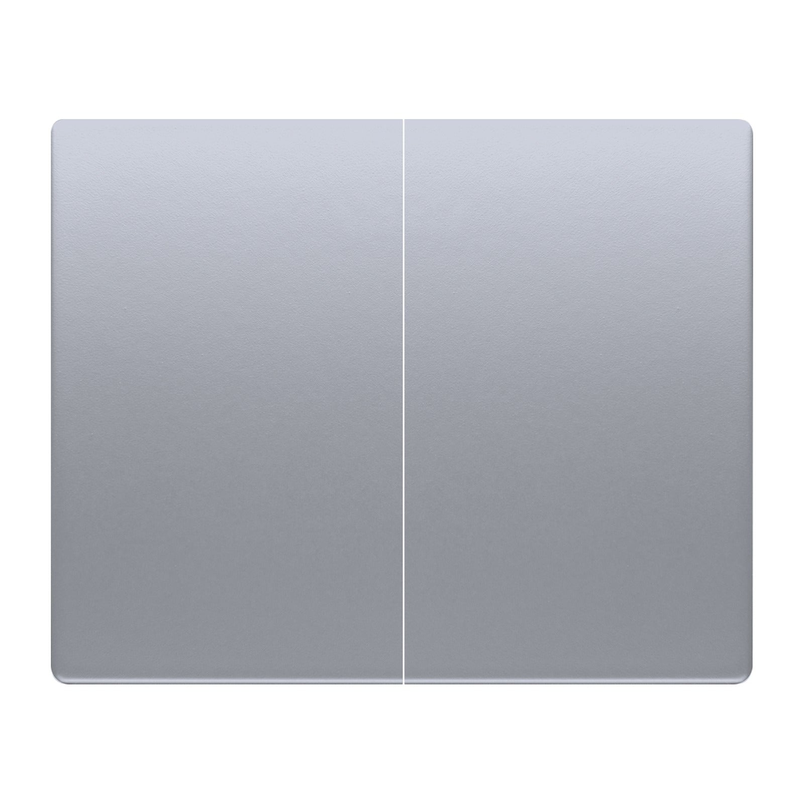 Juego de teclas para doble interruptor o doble conmutador BJC Mega, aluminio Prusia - referencia 22709-AP