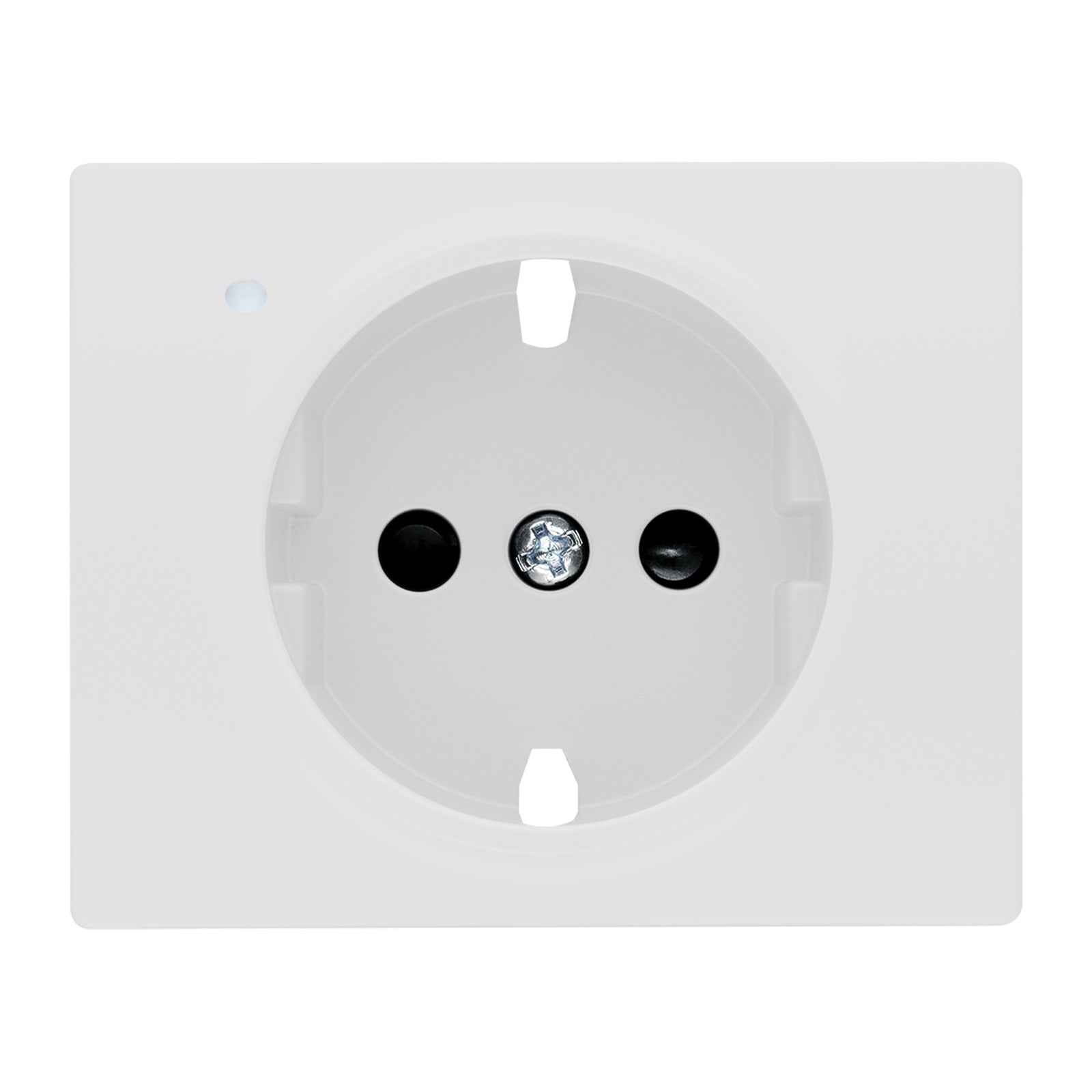Tapa con difusor y protección de seguridad para base Schuko Delta BJC Mega, blanco perla Mabe - referencia 22732-BPL