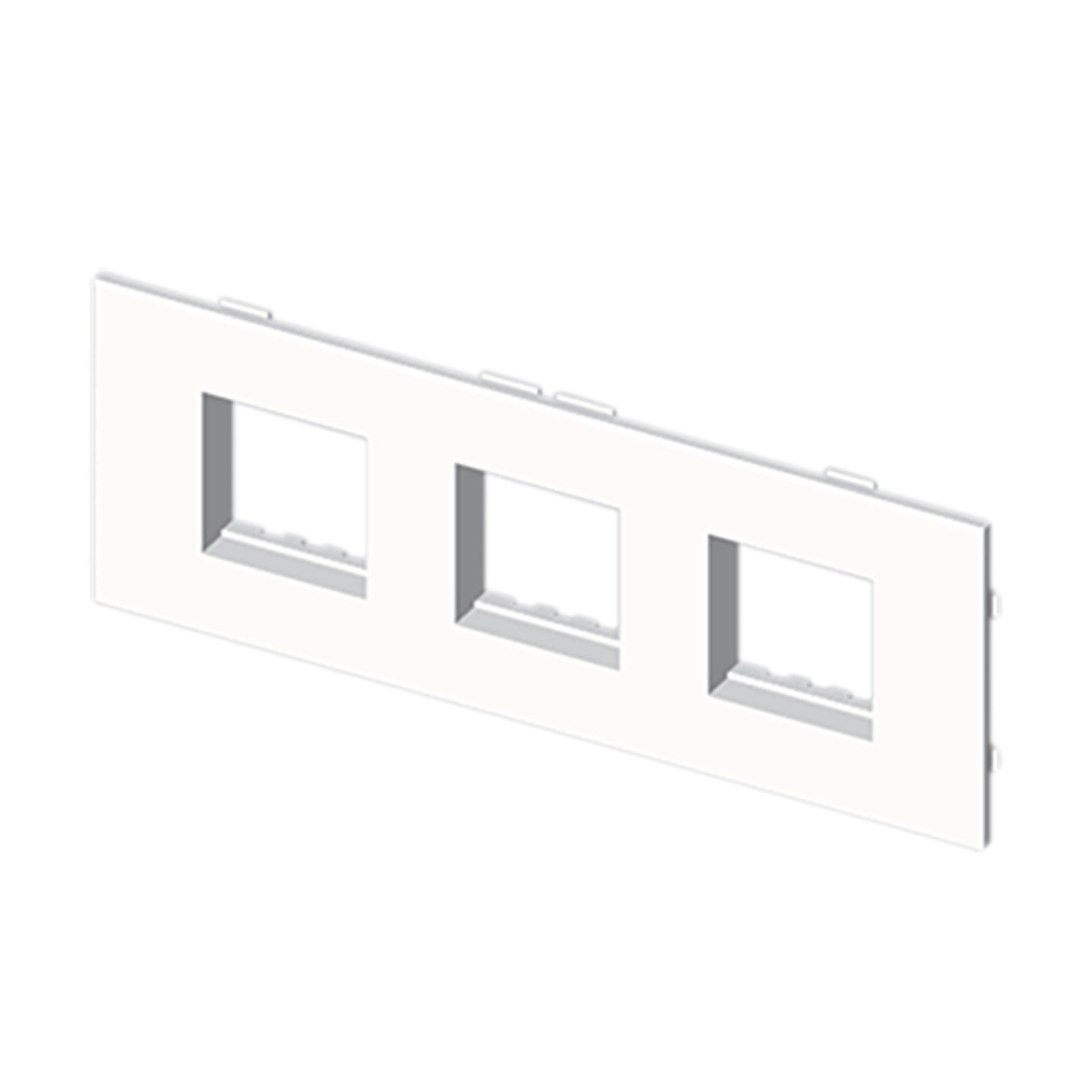Placa triple para mecanismos Simon 27 Unex en U24X - referencia 736622