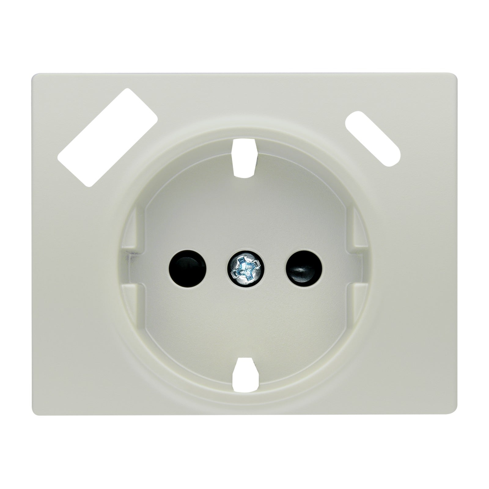 Tapa para base Schuko con cargador USB-A y USB-C BJC Iris Plus, aluminio mercurio - referencia 18724-USBC-MA