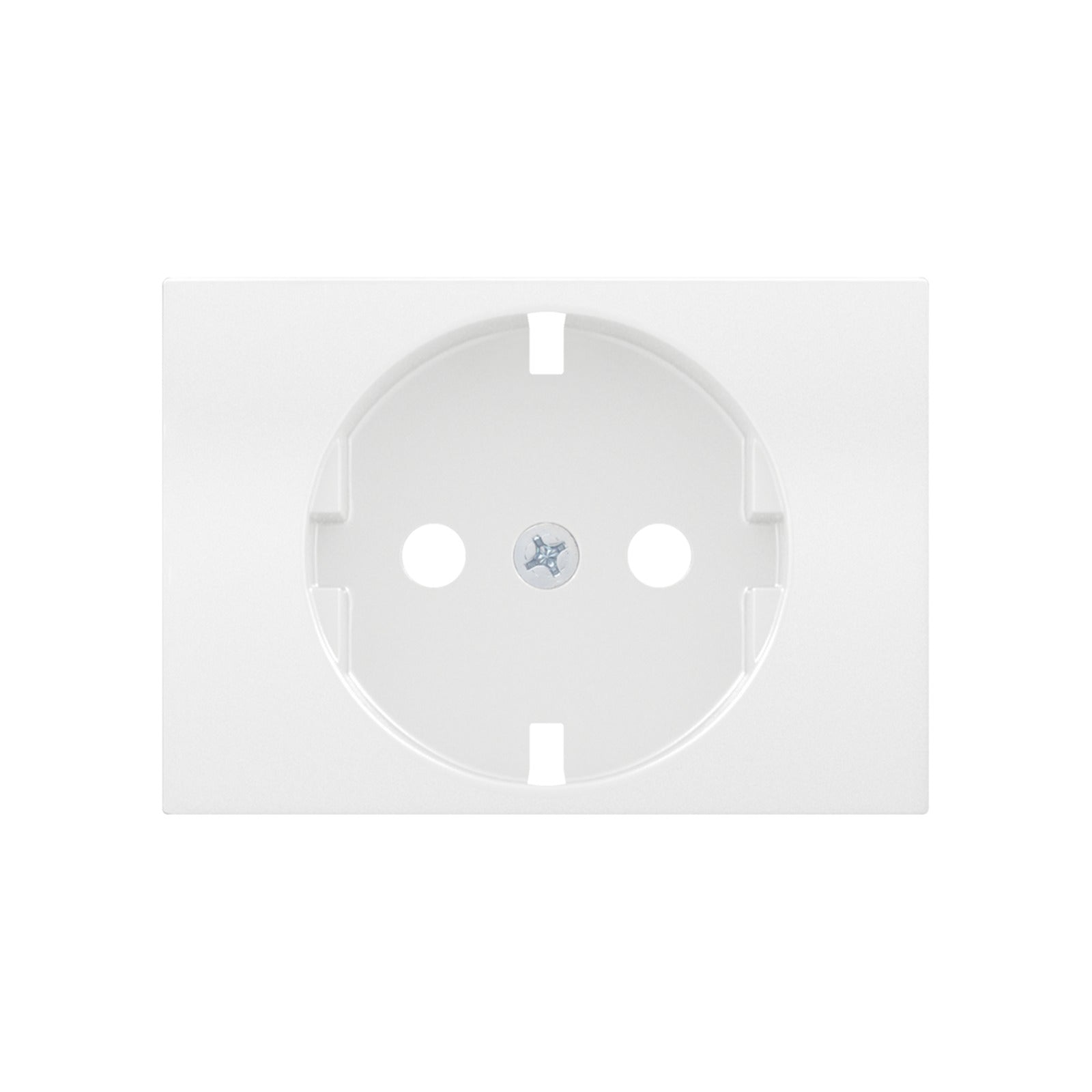 Tapa para base de enchufe 2P+T lateral con protección de seguridad BJC Coral, blanco - referencia 21724
