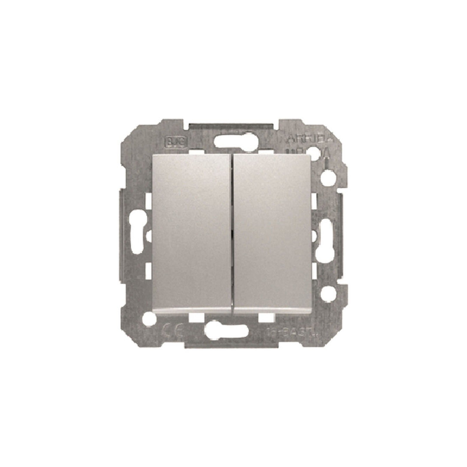 Pulsador de persiana BJC Viva, plata luna - referencia 23565-PL