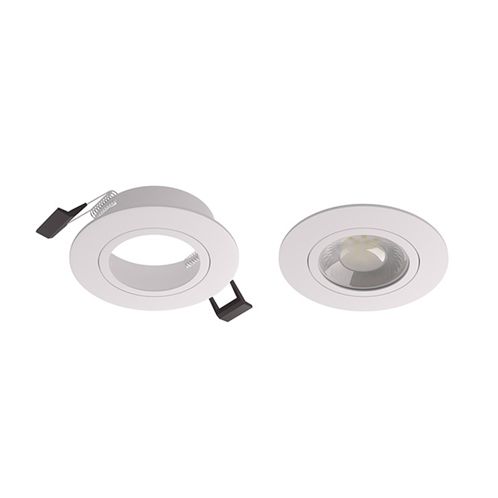 Aro empotrable Axis redondo basculante, blanco mate, Atmoss ARO-017 - referencia ARO-017