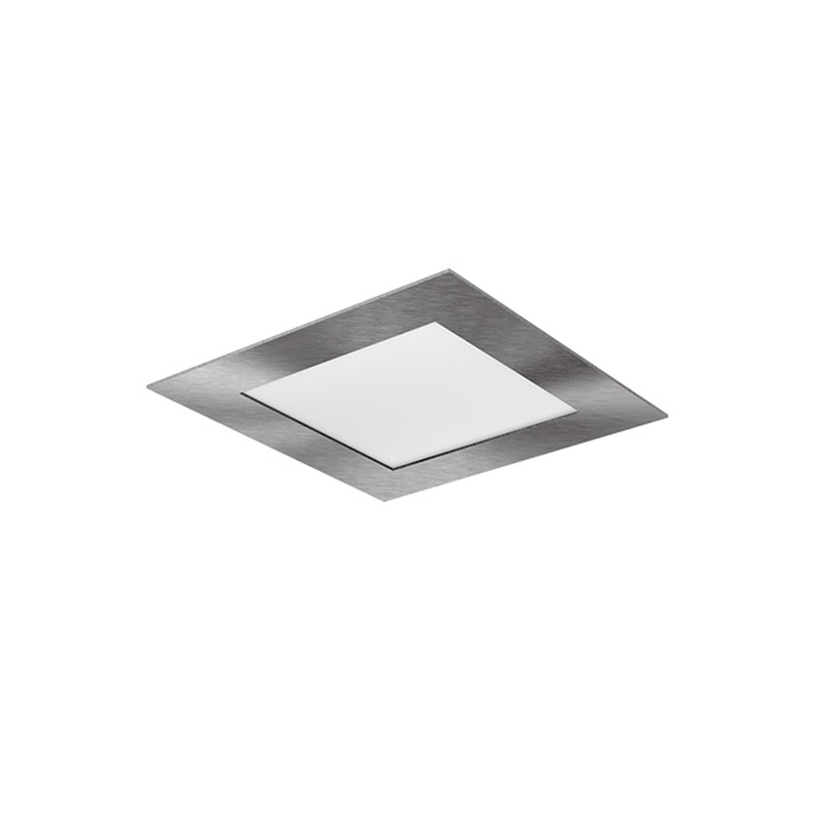 Downlight LED Elyos cuadrado plano, aluminio cepillado, 6 W, 5000 K, Atmoss DOW-182 - referencia DOW-182
