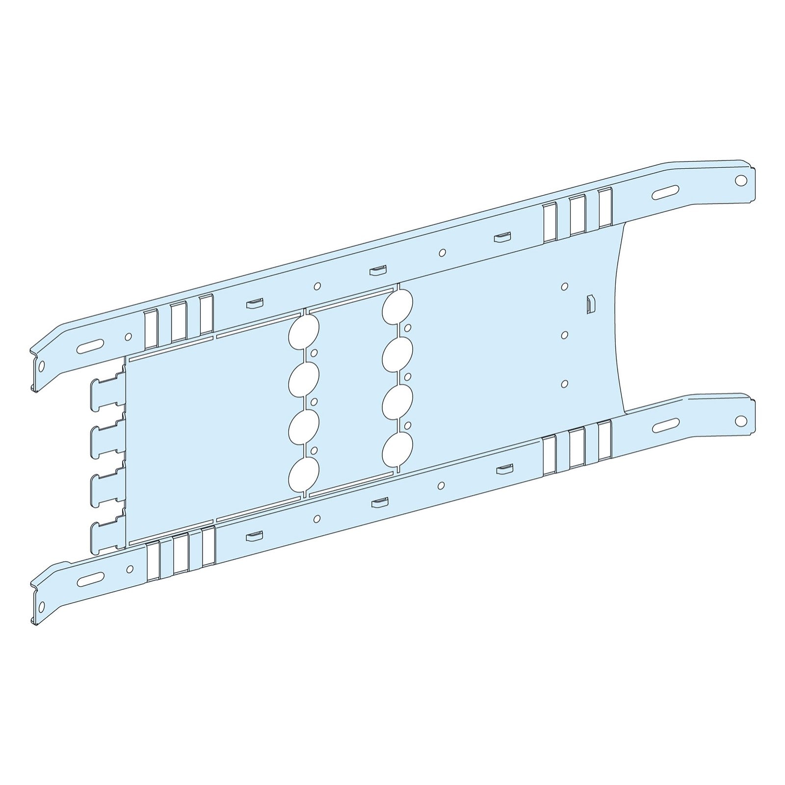 Placa soporte Schneider Electric PrismaSeT P para Vigi NSX/CVS 4P 250 A, montaje horizontal y mando manual, LVS03412 - referencia LVS03412