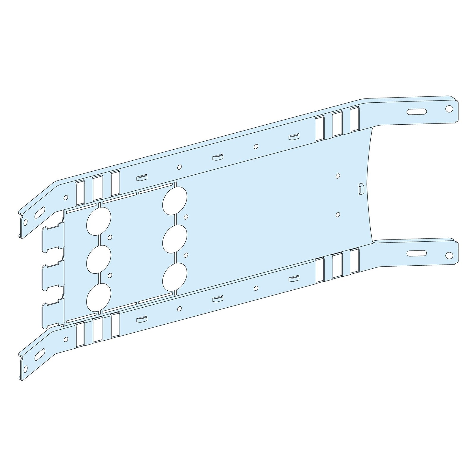 Placa soporte Schneider Electric PrismaSeT P para ComPacT NSX/INS y EasyPact CVS630 3P, montaje horizontal y mando manual, LVS03451 - referencia LVS03451