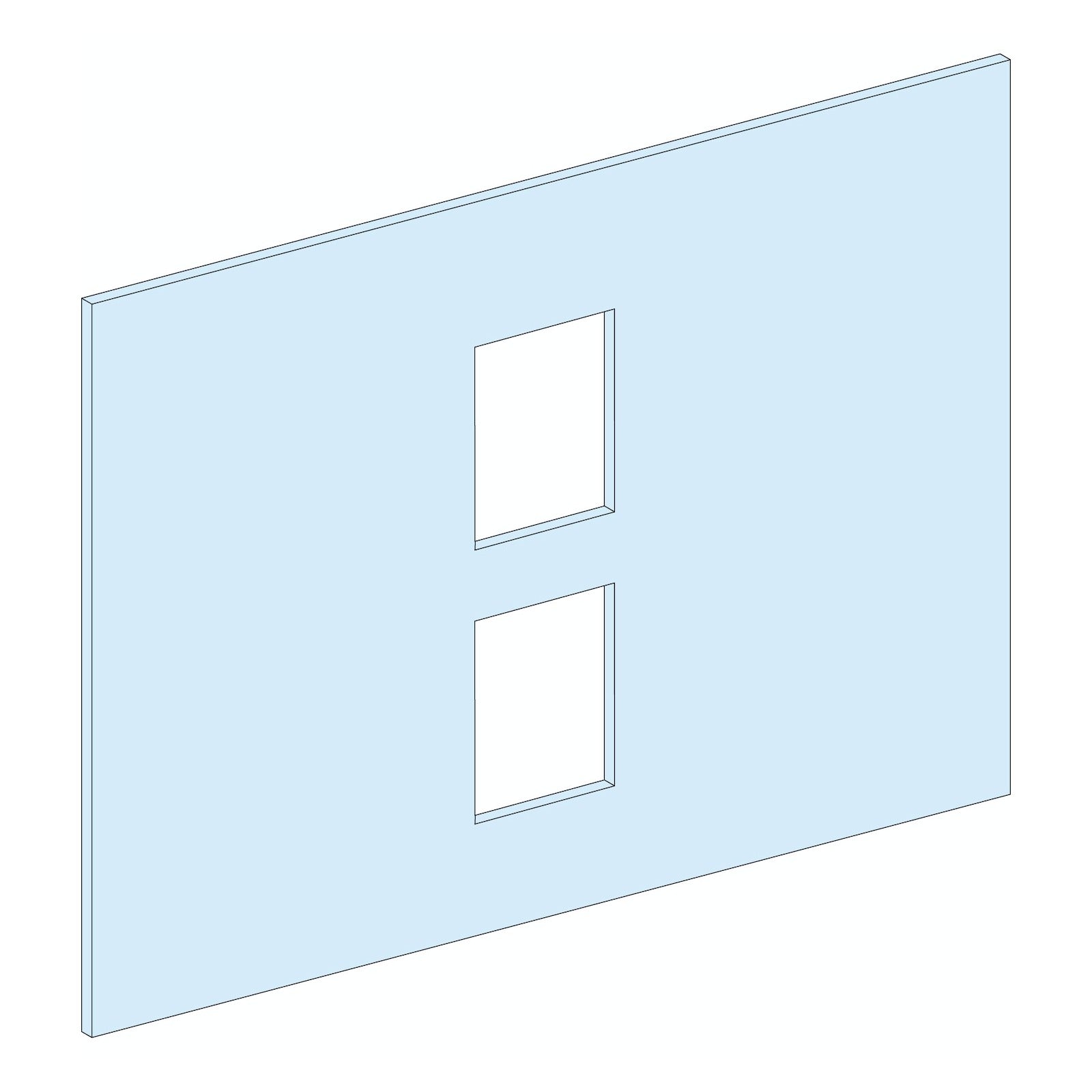 Tapa frontal Schneider Electric PrismaSeT P para inversor NSX630 horizontal con telemando, LVS03656 - referencia LVS03656