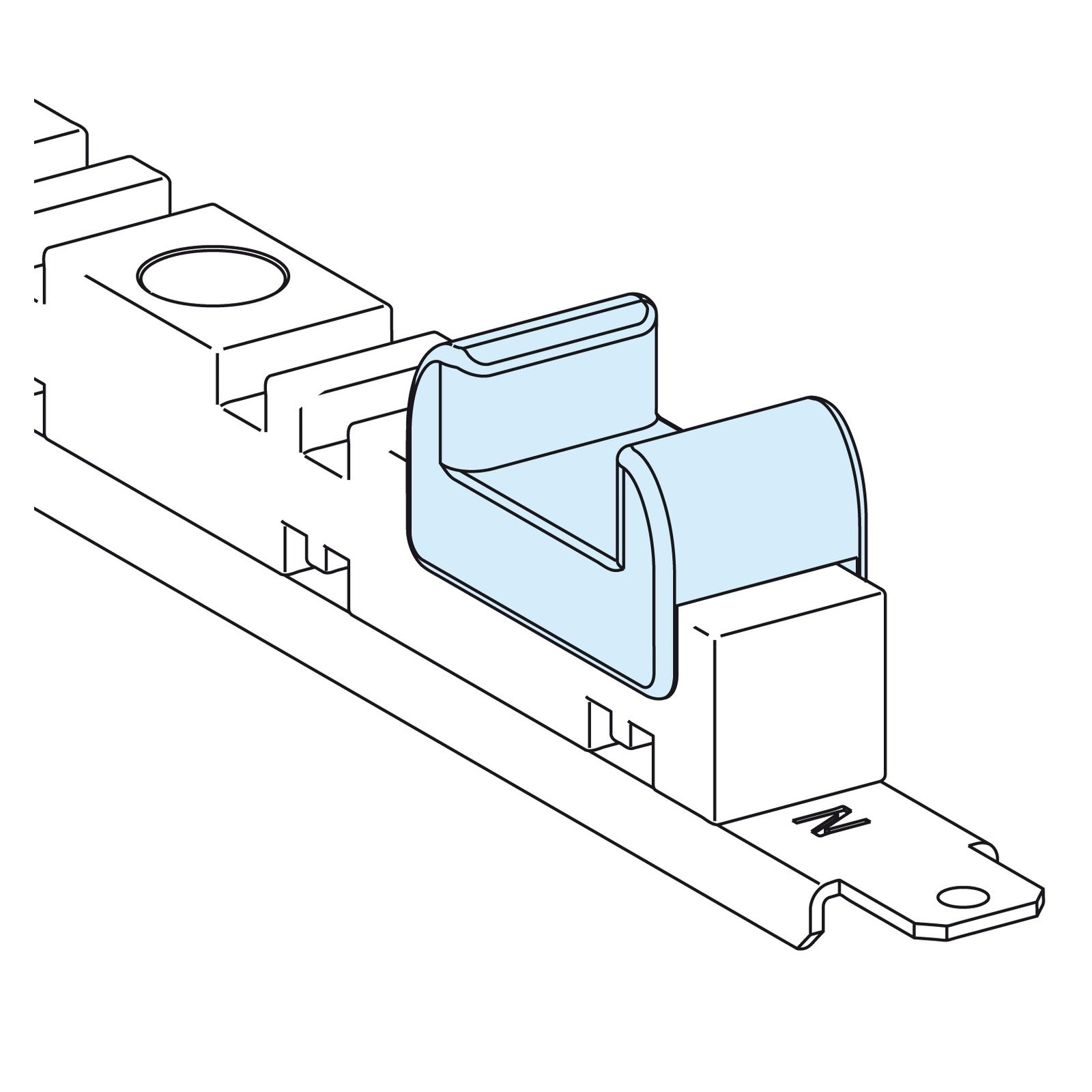 Juego de 12 bases para barras verticales Schneider Electric Linergy LGYE de 2000-4000 A, LVS04659 - referencia LVS04659