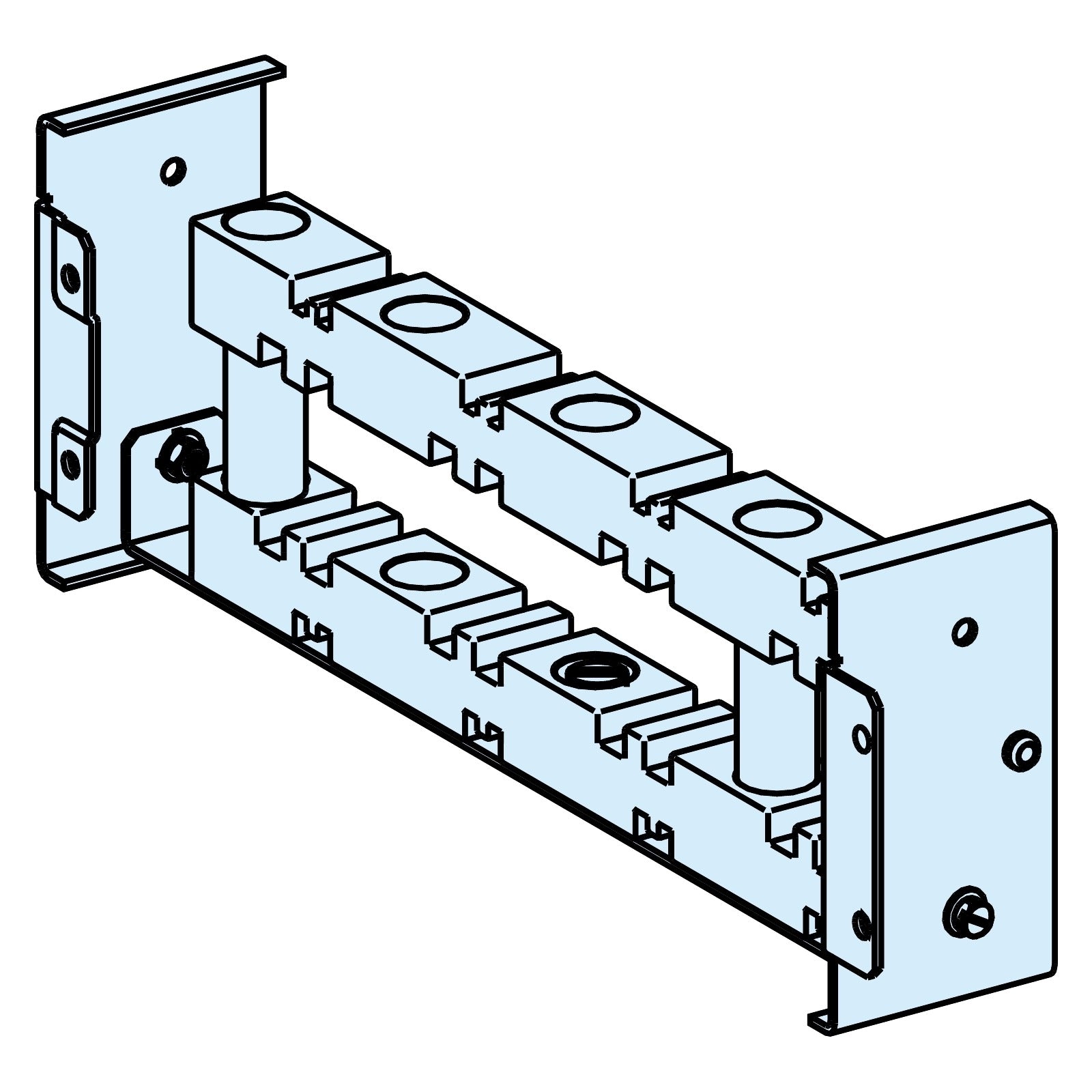 Soporte fijo Schneider Electric Linergy BS/LGYE para barras planas de 5 y 10 mm, LVS04664 - referencia LVS04664