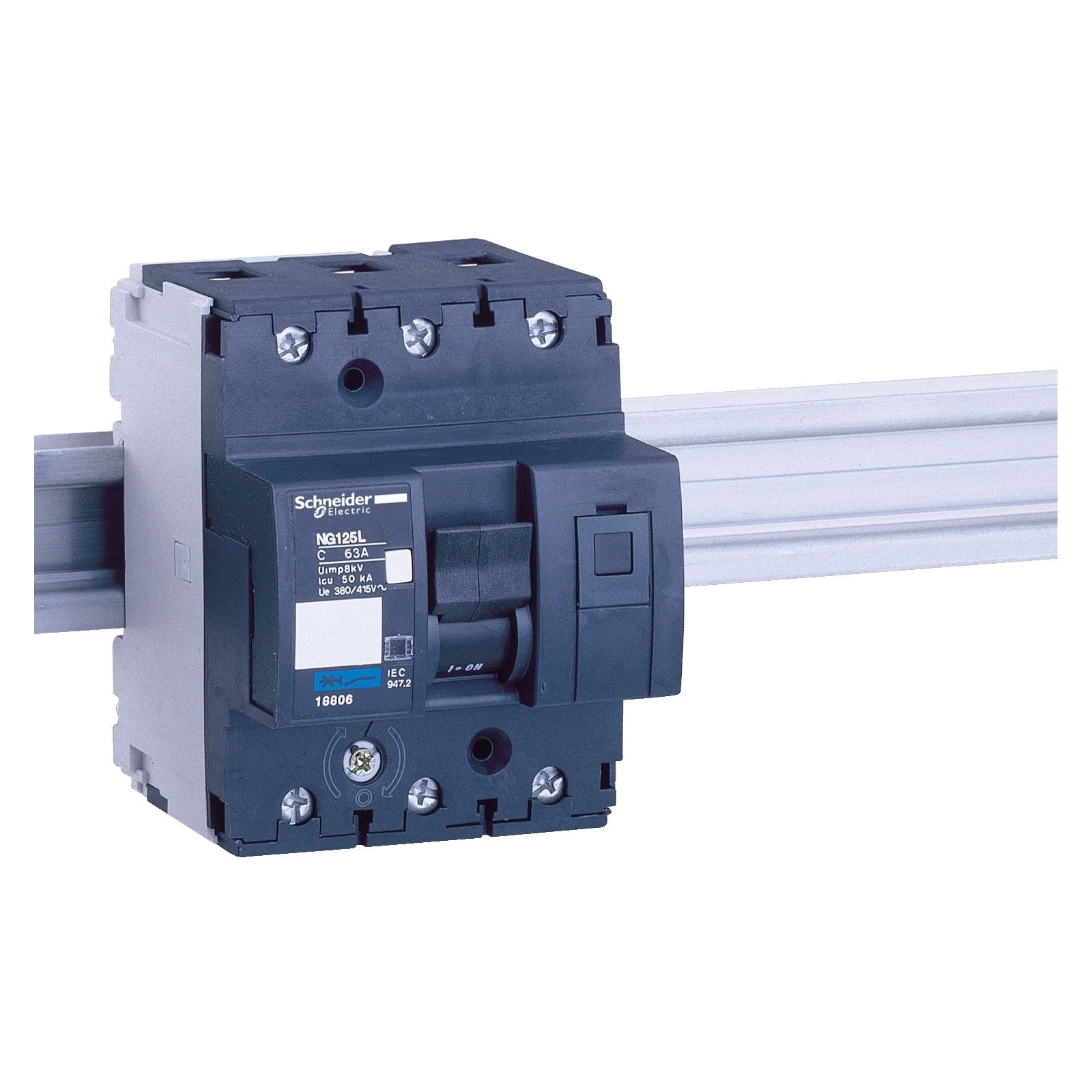 Interruptor magnetotérmico Schneider Electric Acti9 NG125L, 3P, 25 A, curva C, 50 kA, 18802 - referencia 18802