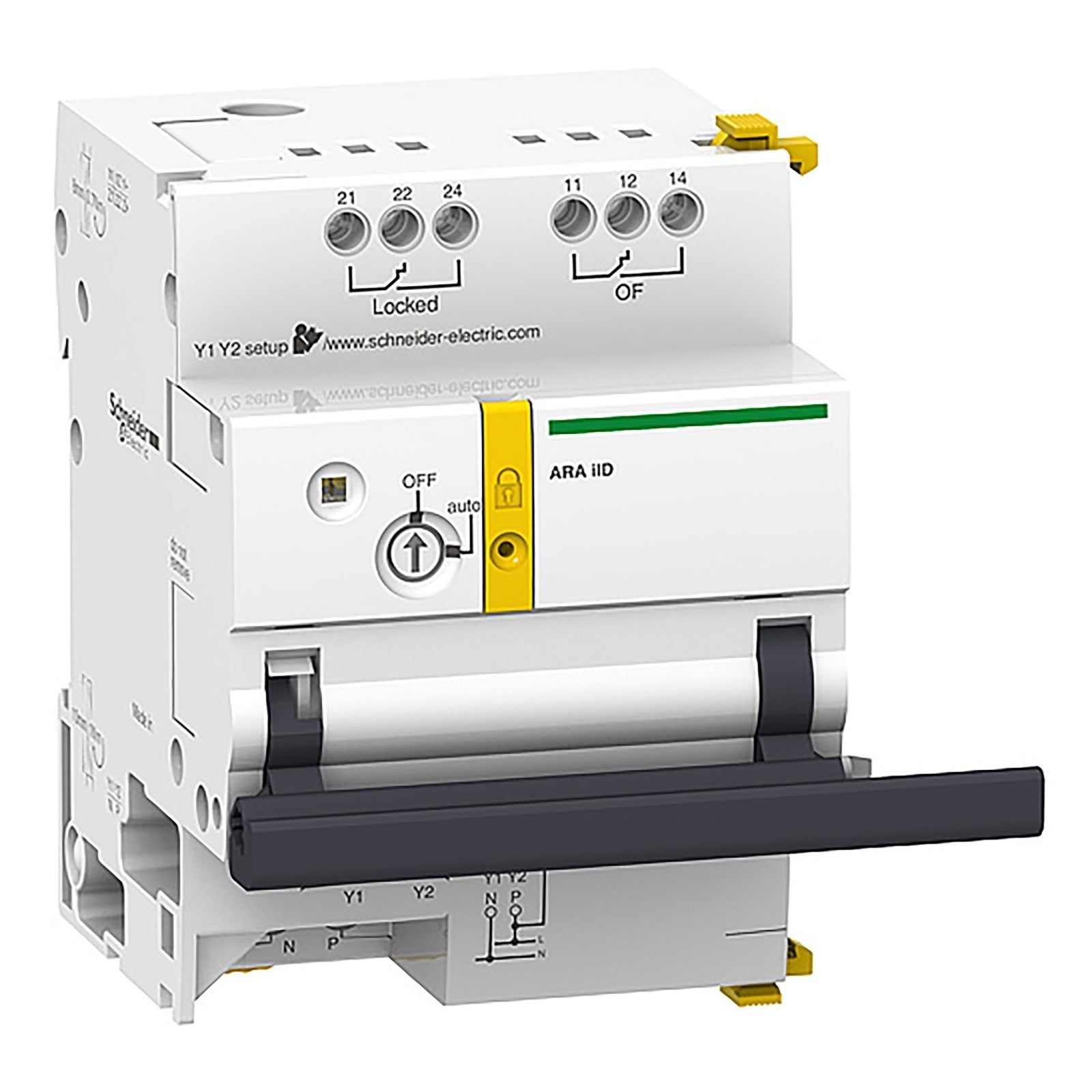 Auxiliar de reconexión automática Schneider Electric Acti9 ARA para diferencial iID 2P, A9C70342 - referencia A9C70342