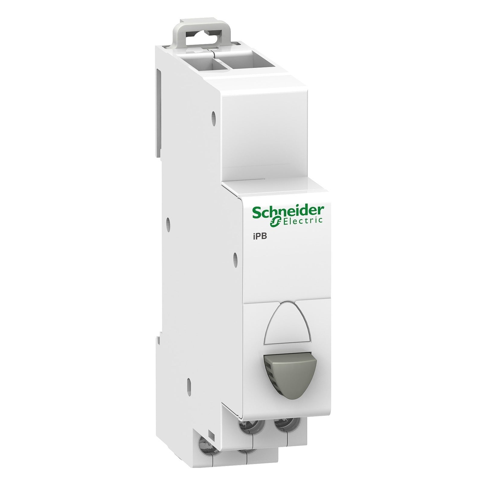 Pulsador modular gris Schneider Electric Acti9 iPB, 1 contacto NC, A9E18030 - referencia A9E18030