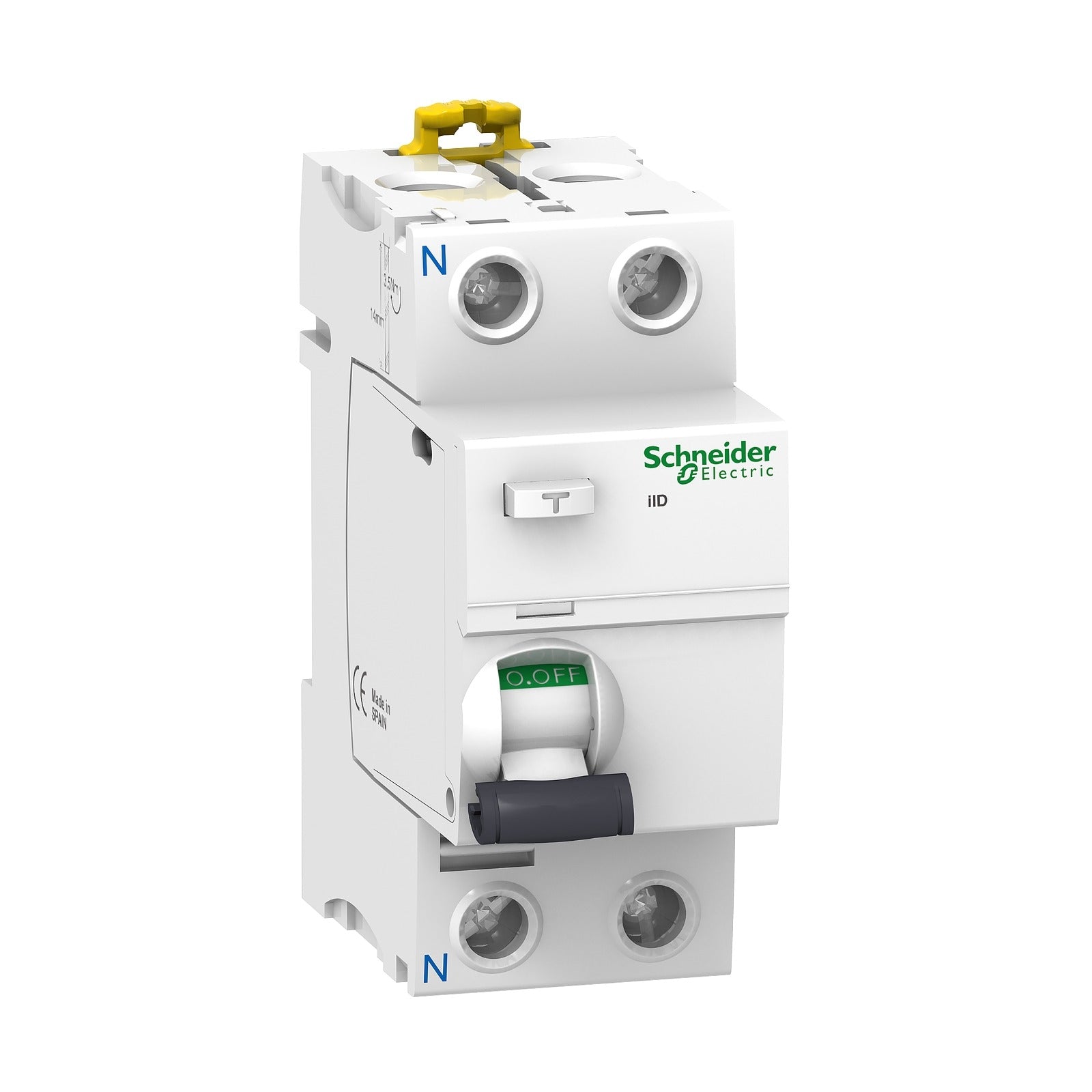Interruptor diferencial Schneider Electric Acti9 iID, 2P, 25 A, 300 mA, tipo AC, A9R84225 - referencia A9R84225