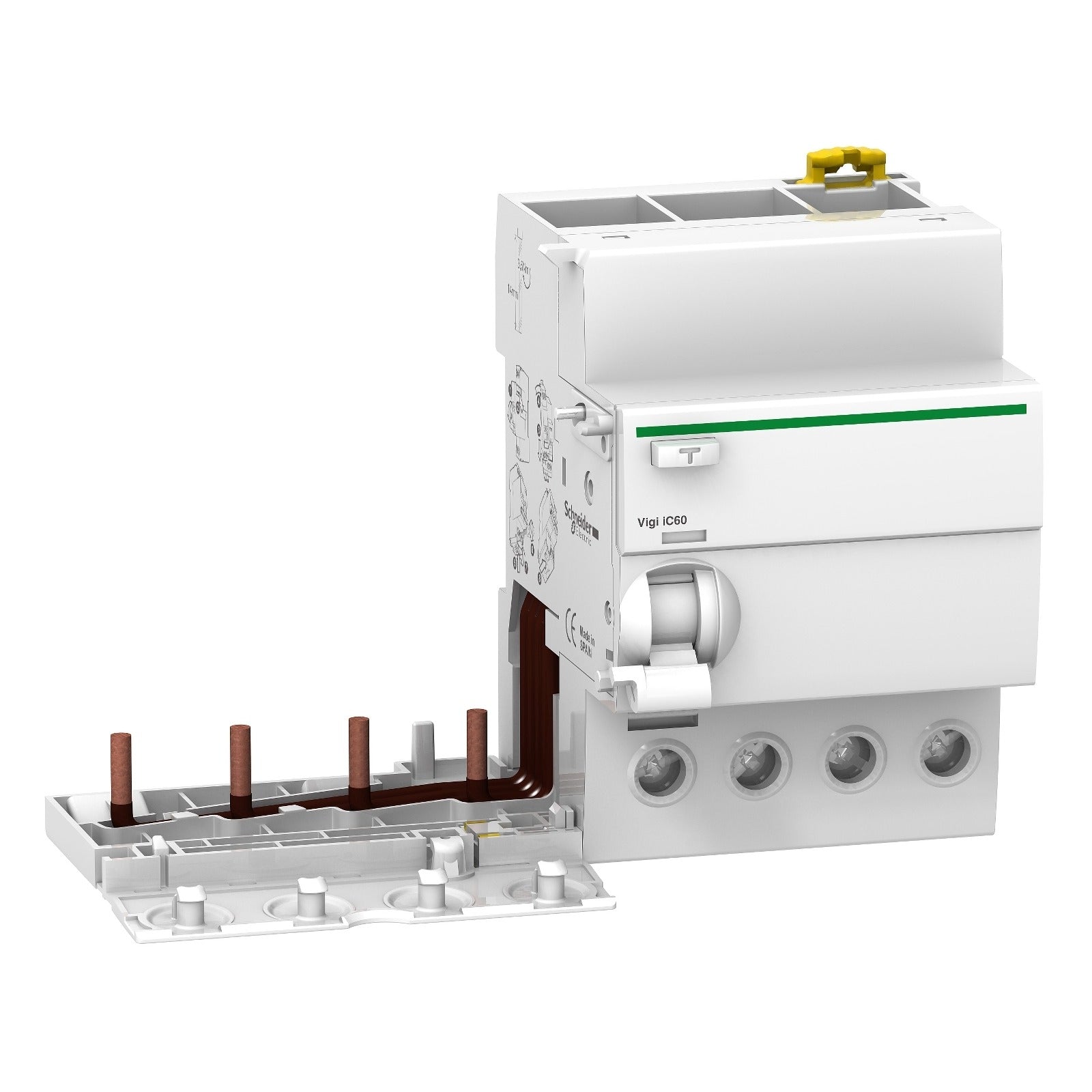 Bloque diferencial Schneider Electric Acti9 Vigi iC60, 4P, 63 A, 300 mA, tipo A, A9V24463 - referencia A9V24463