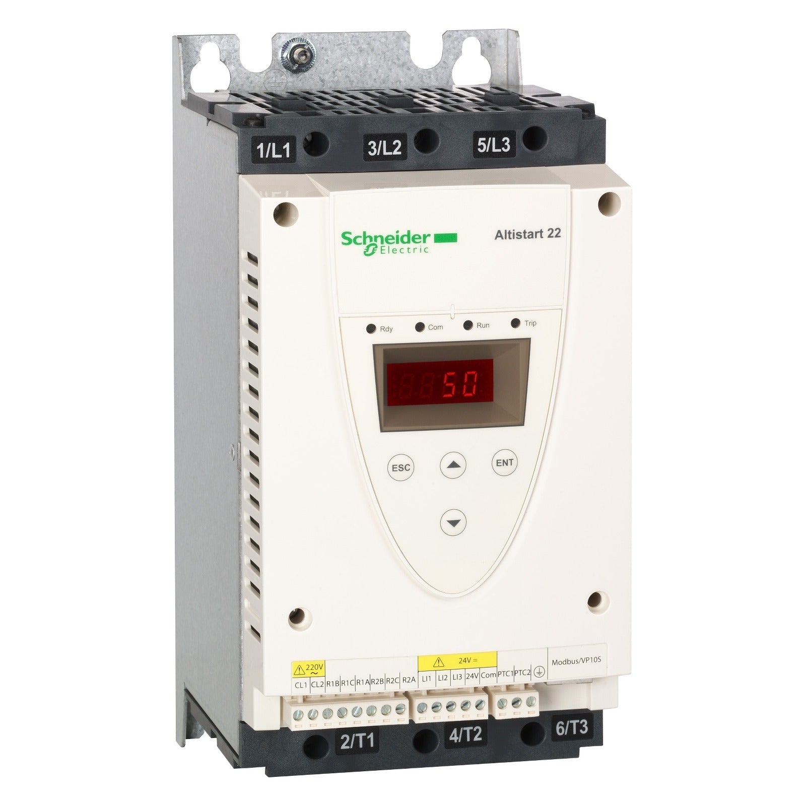 Arrancador suave Schneider Electric Altistart 22 ATS22, 17 A, 7,5 kW, 230-440 V, ATS22D17Q - referencia ATS22D17Q