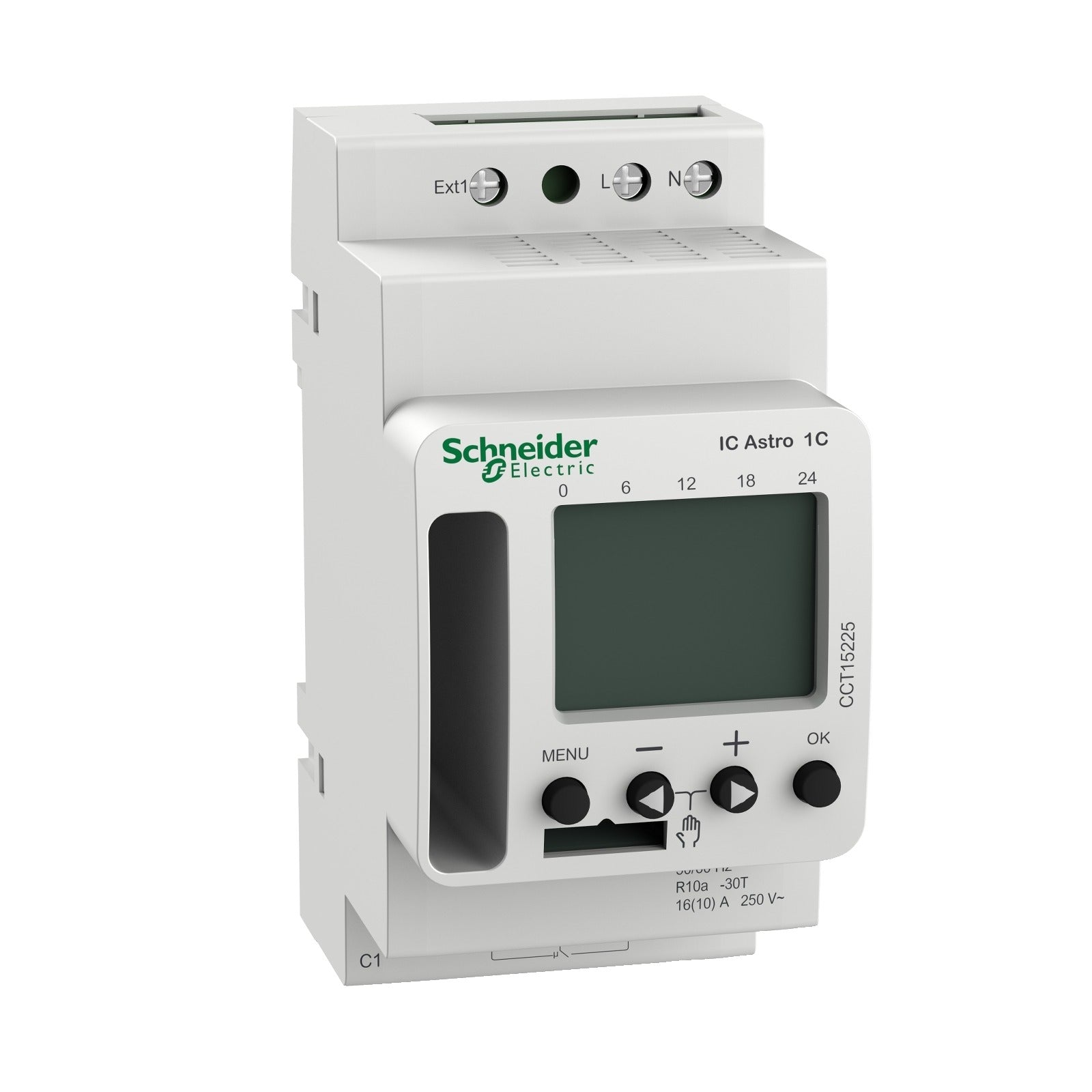 Interruptor astronómico y crepuscular Schneider Electric Acti9 IC, 1 canal, CCT15225 - referencia CCT15225