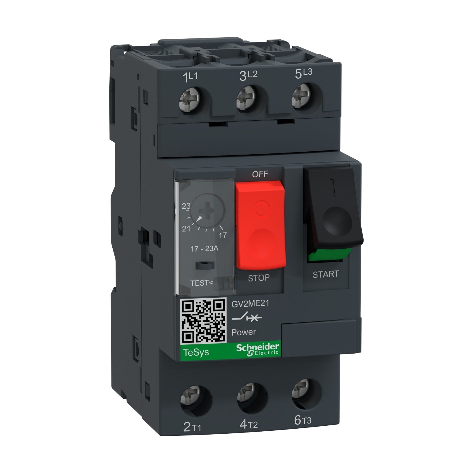 Guardamotor magnetotérmico Schneider Electric TeSys GV2ME, regulación 17-23 A, GV2ME21 - referencia GV2ME21