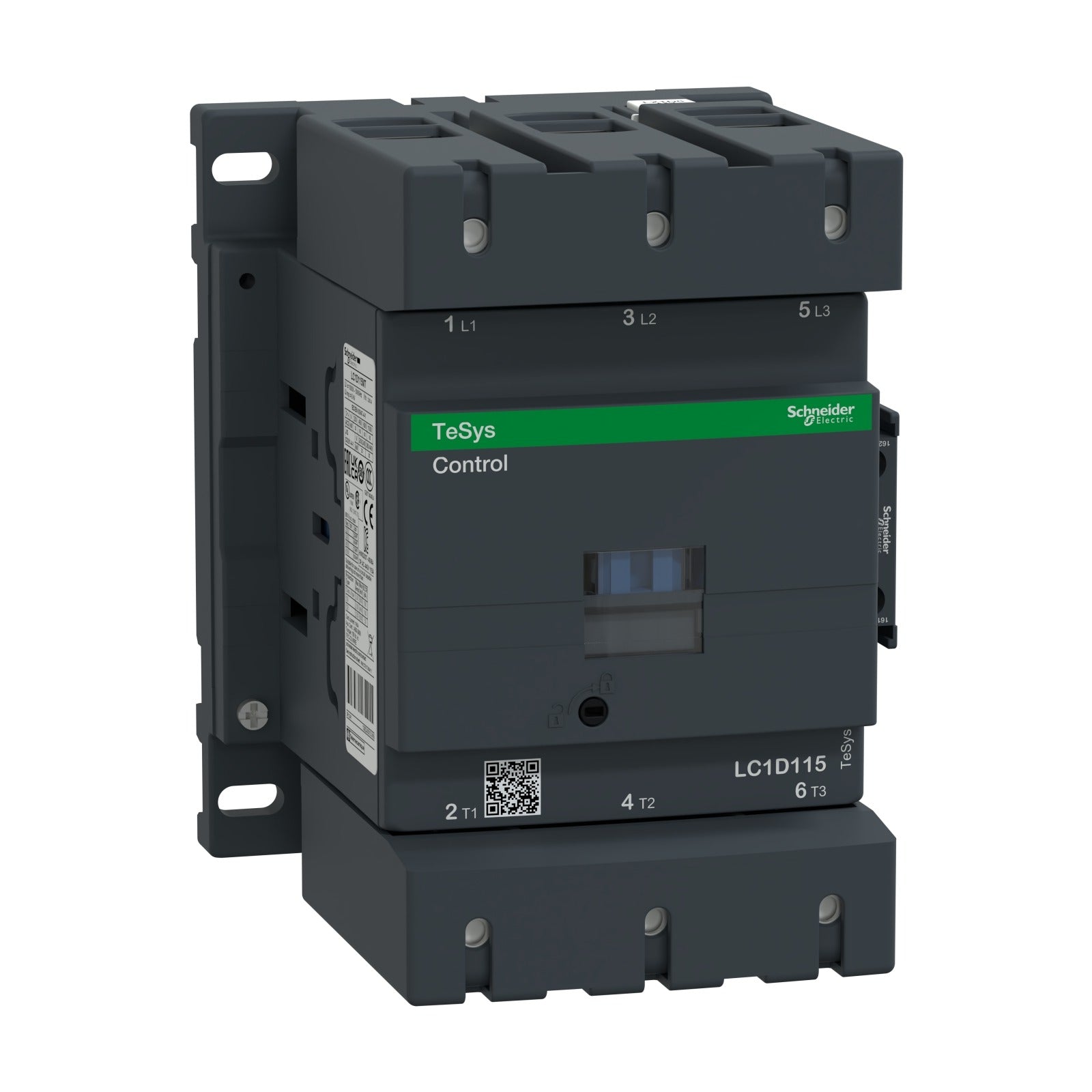 Contactor Schneider Electric TeSys D, 3P 3 NA, 115 A, bobina de 230 V CA, LC1D115P7 - referencia LC1D115P7