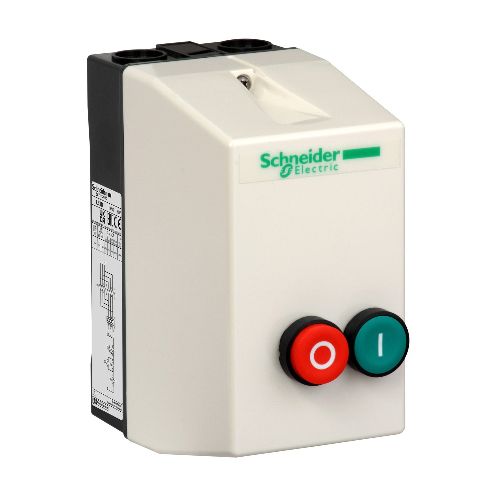 Arrancador en cofre Schneider Electric TeSys LE, 12 A, bobina de 380 V CA, LE1D12Q7 - referencia LE1D12Q7
