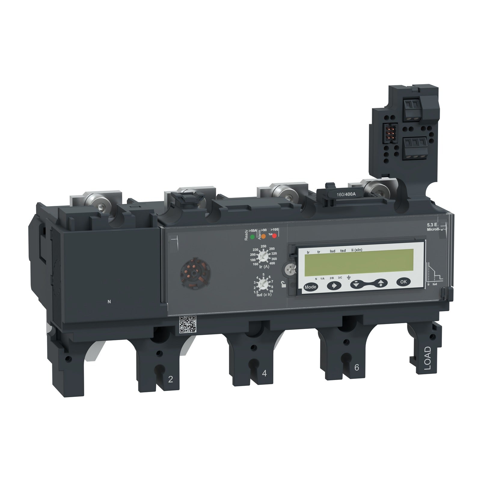 Unidad de control Schneider Electric ComPacT NSX400, 4P 4R, 400 A, Micrologic 5.3E, C4045E400 - referencia C4045E400