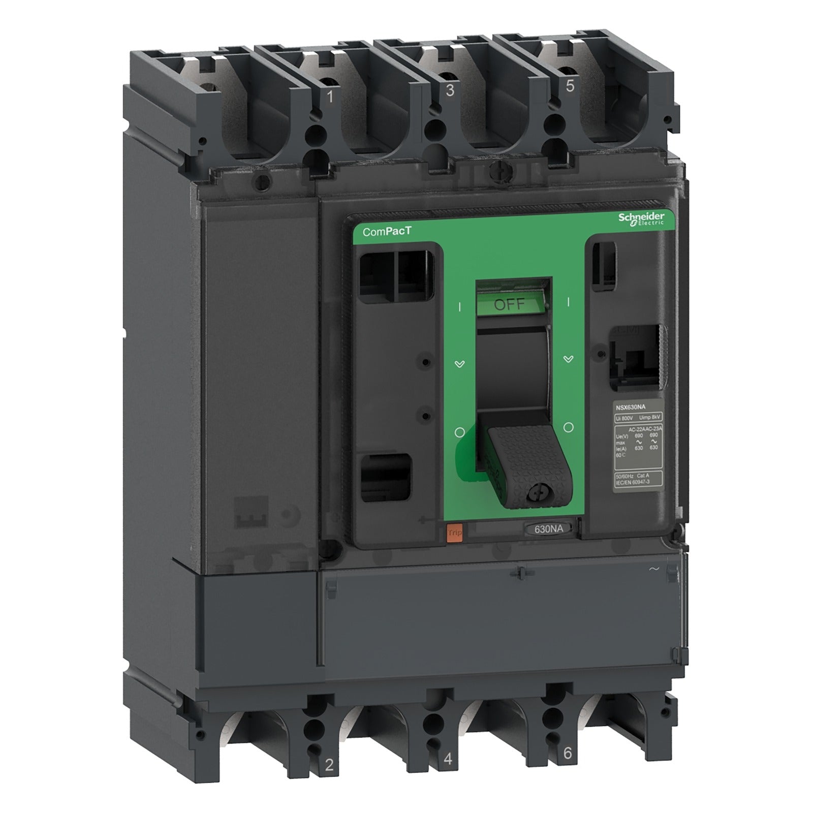 Interruptor-seccionador Schneider Electric ComPacT NSX400NA, 4P 4R, 400 A, C404400S - referencia C404400S