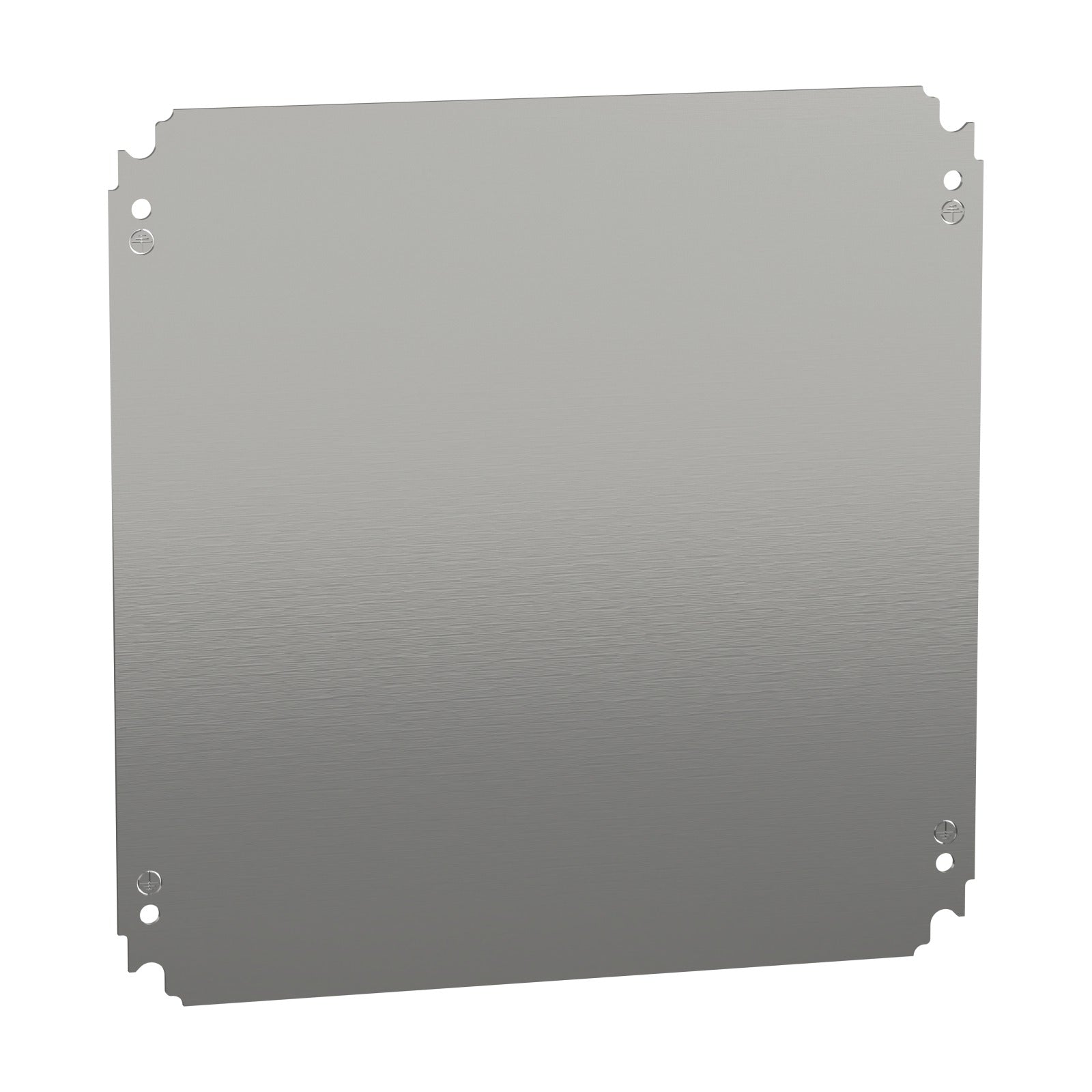 Placa de montaje de acero galvanizado Schneider Electric, 400 × 400 mm, NSYMM44 - referencia NSYMM44