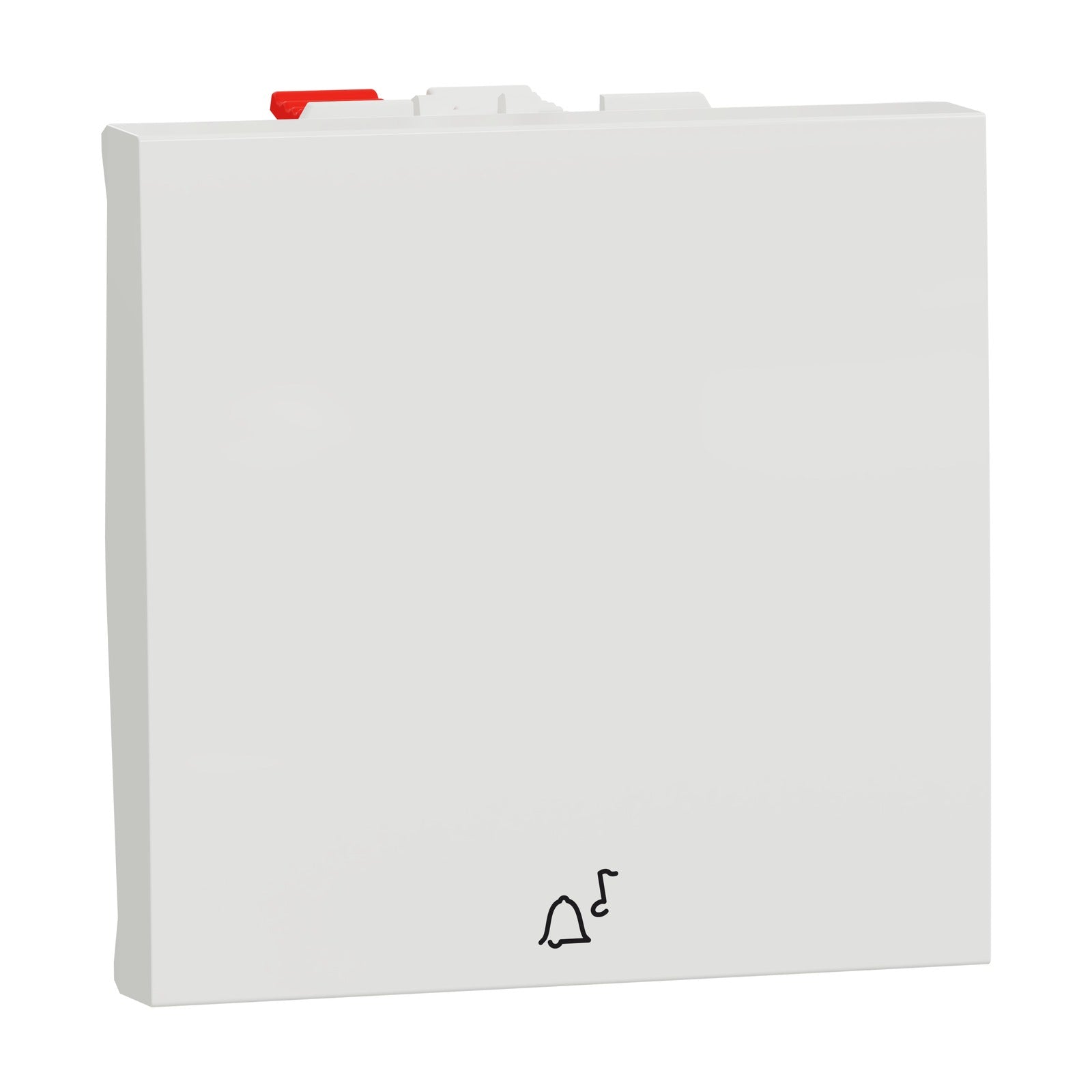Pulsador de timbre NA de 2 módulos Schneider Electric New Unica, 10 A, conexión rápida, blanco polar, NU320618C - referencia NU320618C