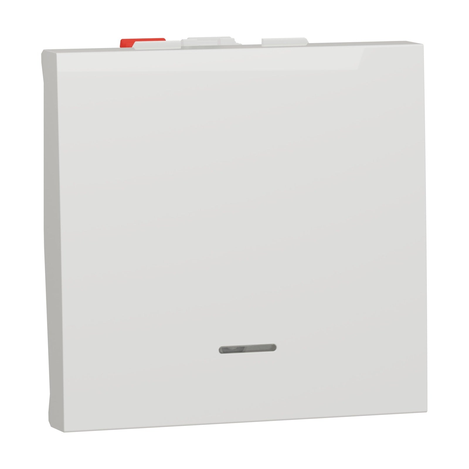 Pulsador de 2 módulos con LED de localización Schneider Electric New Unica, blanco polar, NU320618N - referencia NU320618N