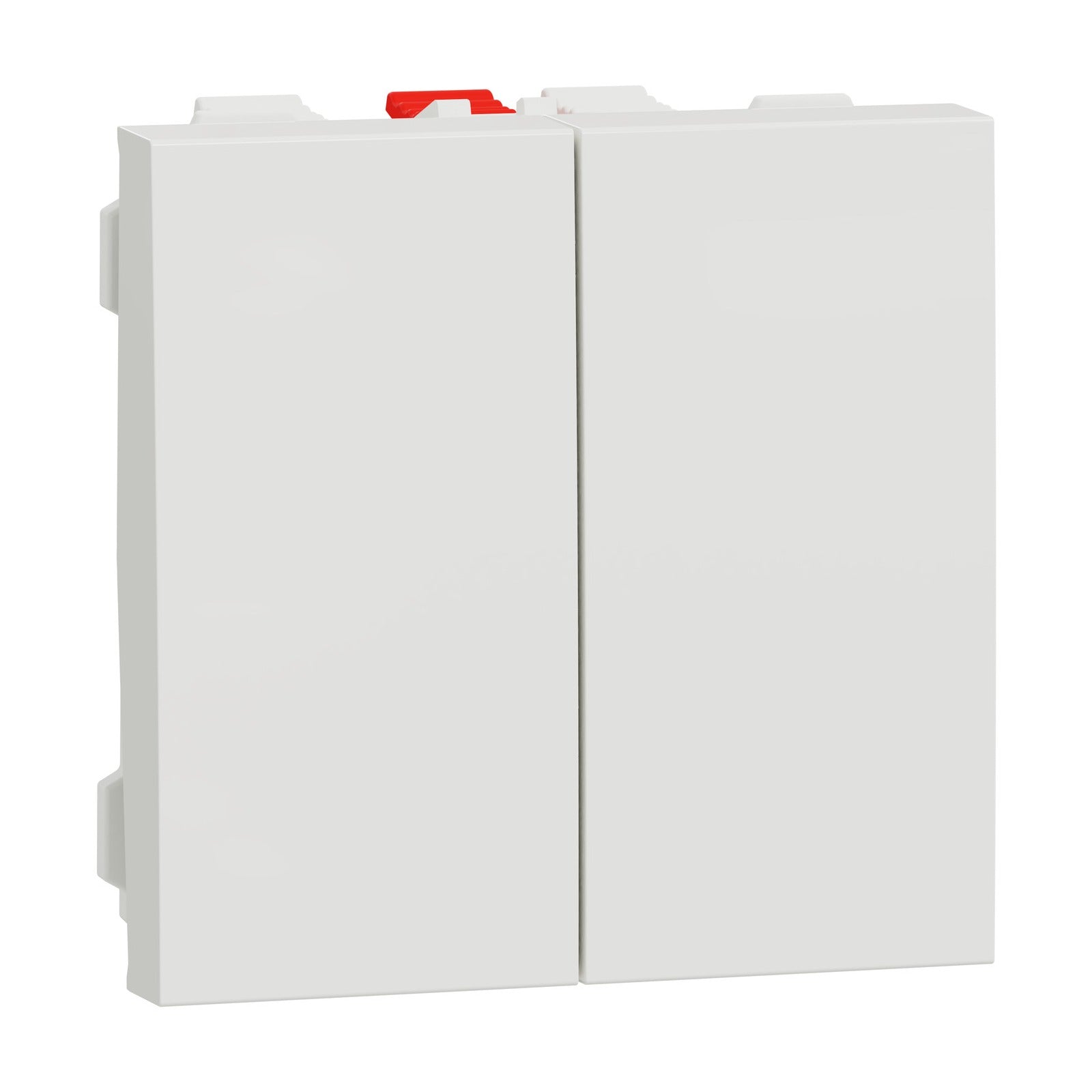 Doble conmutador de 2 módulos Schneider Electric New Unica, 10 AX, conexión rápida, blanco polar, NU321318 - referencia NU321318