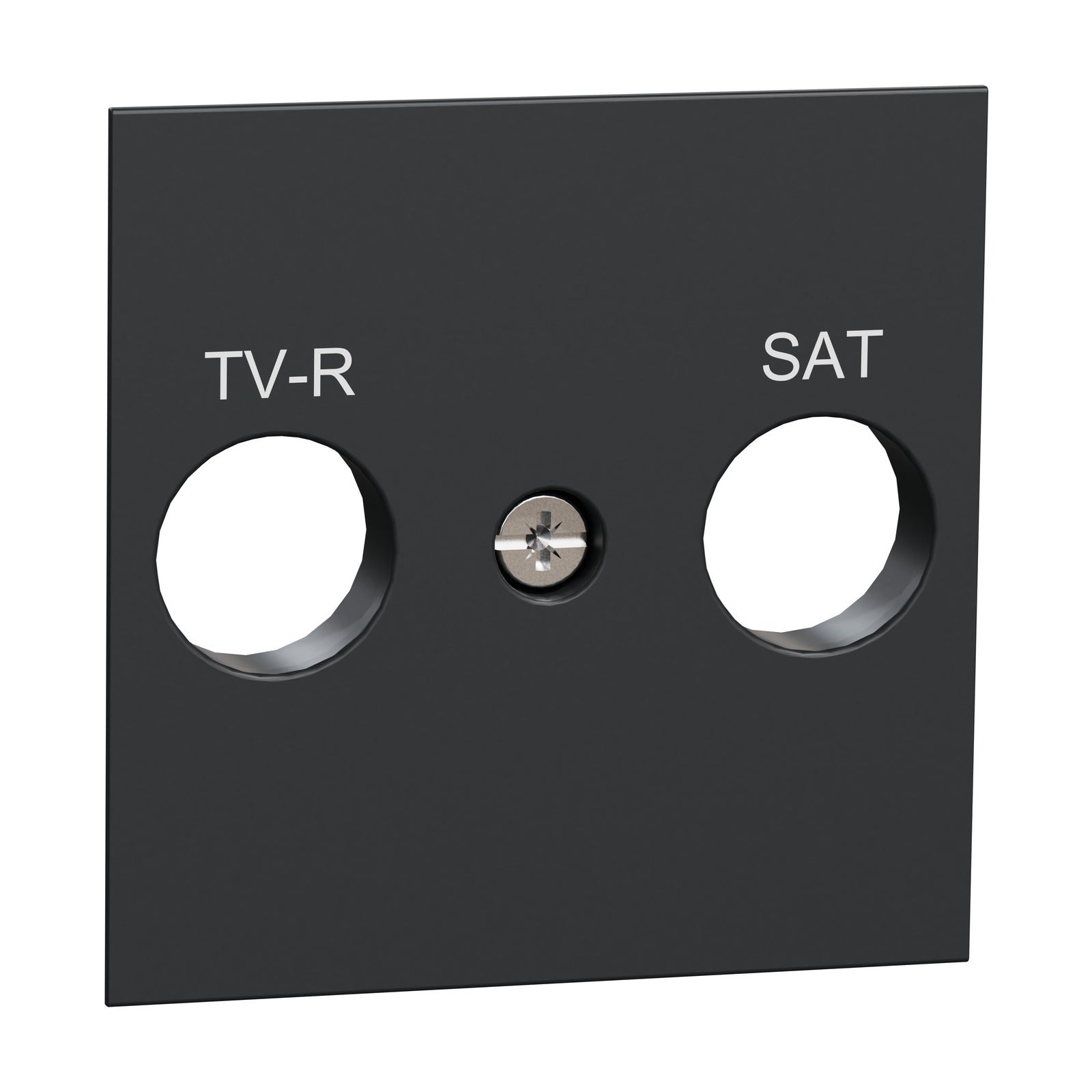 Carátula para toma R-TV/SAT Schneider Electric New Unica, antracita, NU944154 - referencia NU944154