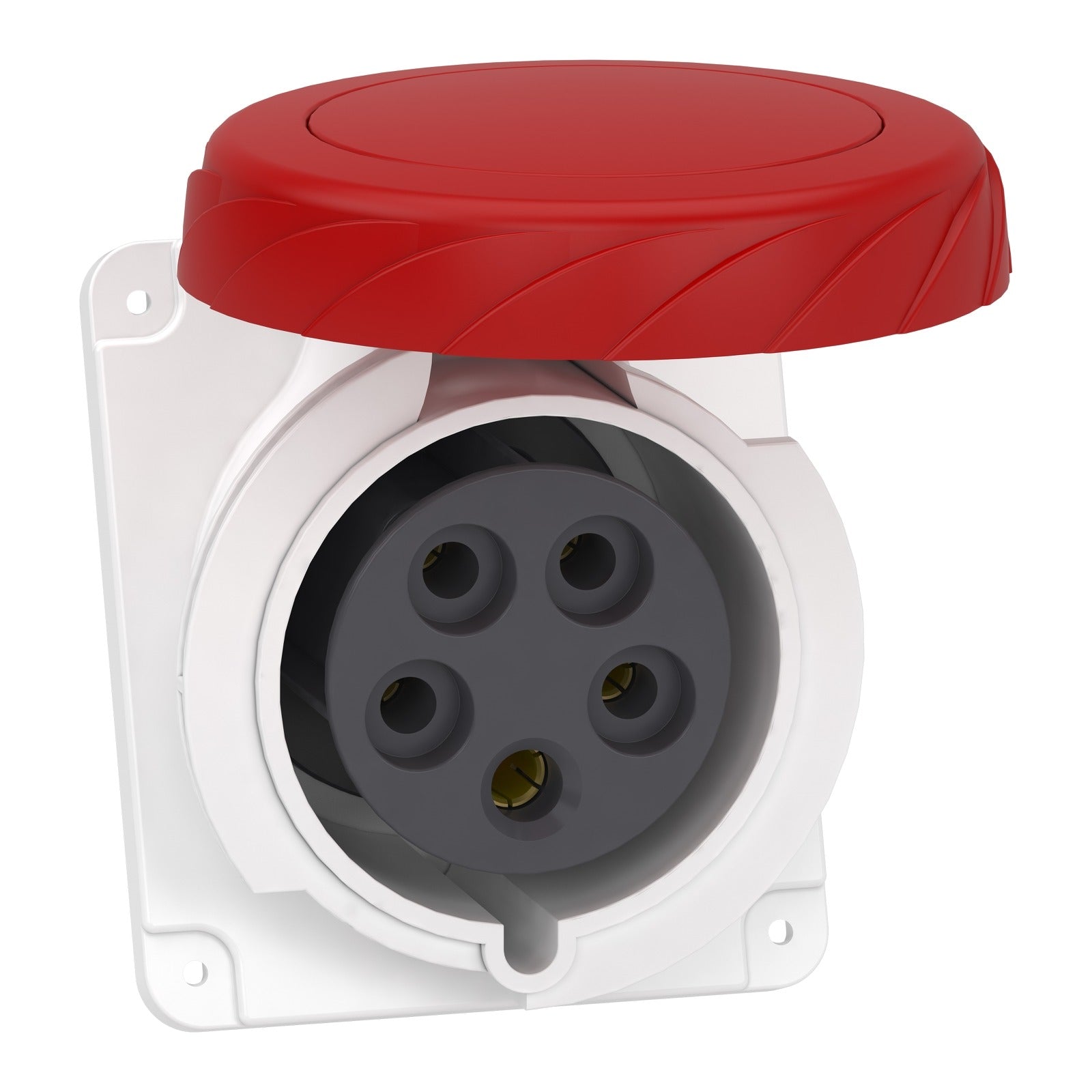 Base industrial empotrable inclinada Schneider Electric PratiKa, 3P+N+T, 32 A, 380-415 V CA, IP67, PKF32F735 - referencia PKF32F735