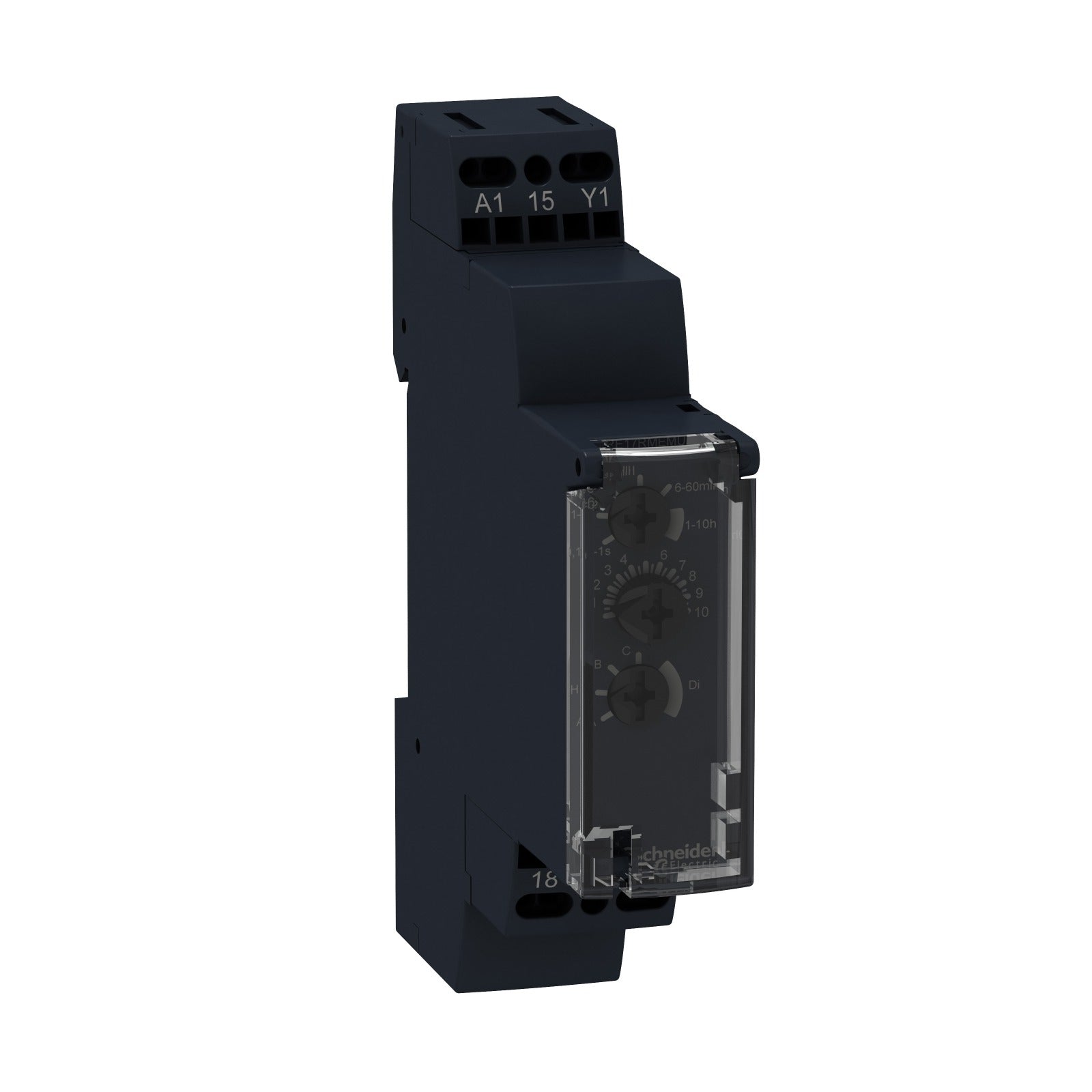Relé temporizador multifunción Schneider Electric Harmony Time, 8 funciones, 1 s-100 h, 24-240 V CA/CC, RE17RMEMU - referencia RE17RMEMU