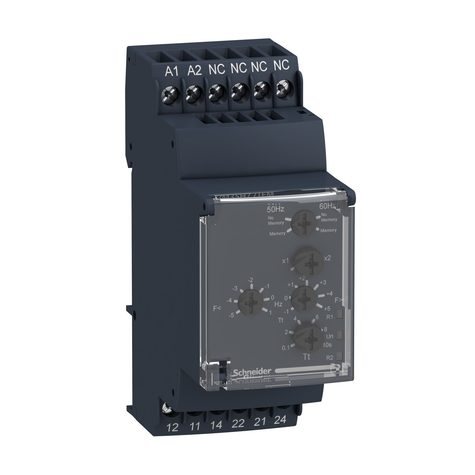 Relé de control de frecuencia Schneider Electric Harmony Control RM35, 40-70 Hz, RM35HZ21FM - referencia RM35HZ21FM