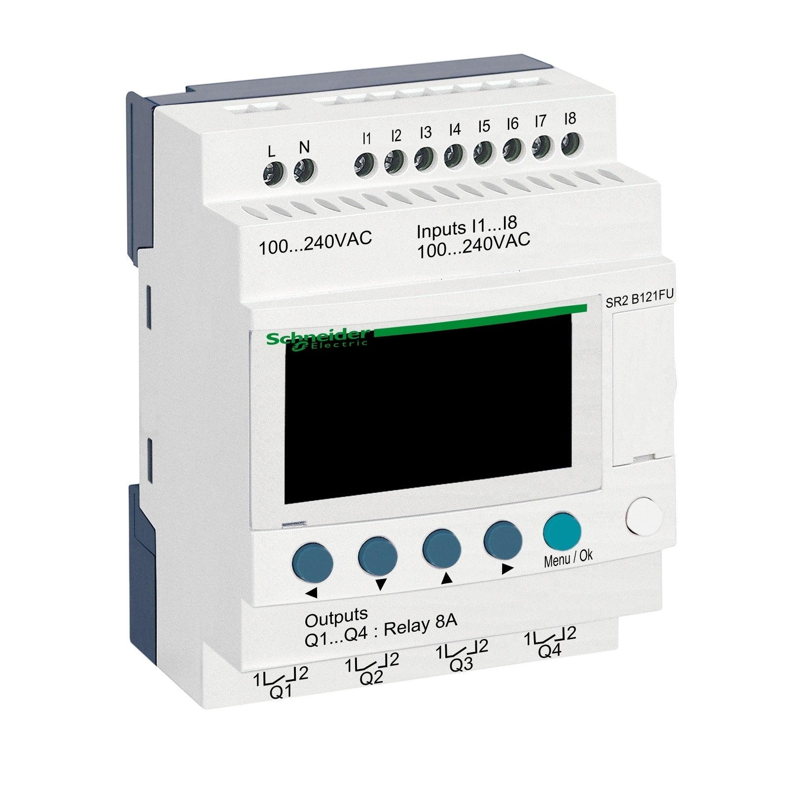 Relé programable compacto Schneider Electric Zelio Logic, SR2B121FU - referencia SR2B121FU