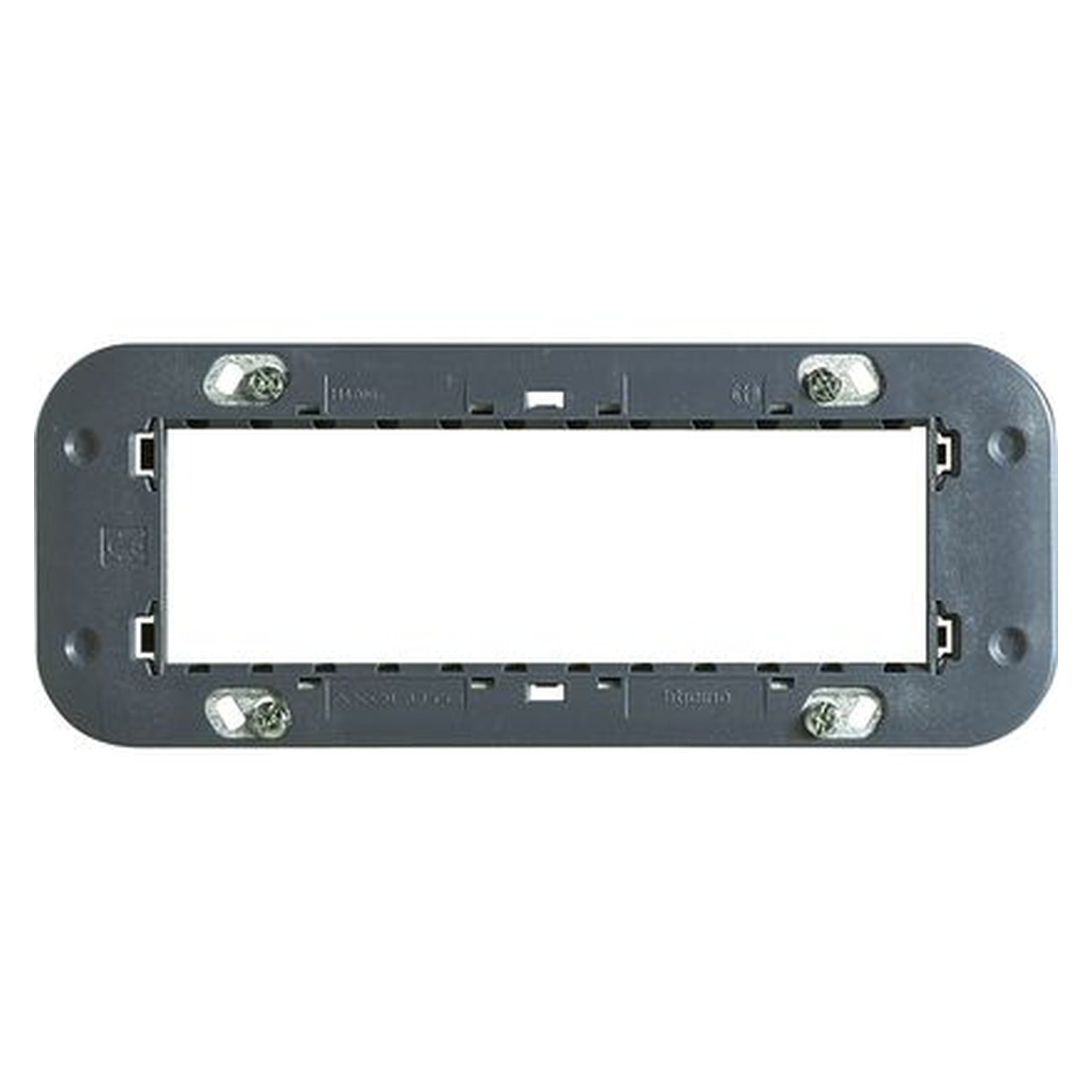 Soporte BTicino Axolute de 6 módulos para caja rectangular, H4706 - referencia H4706