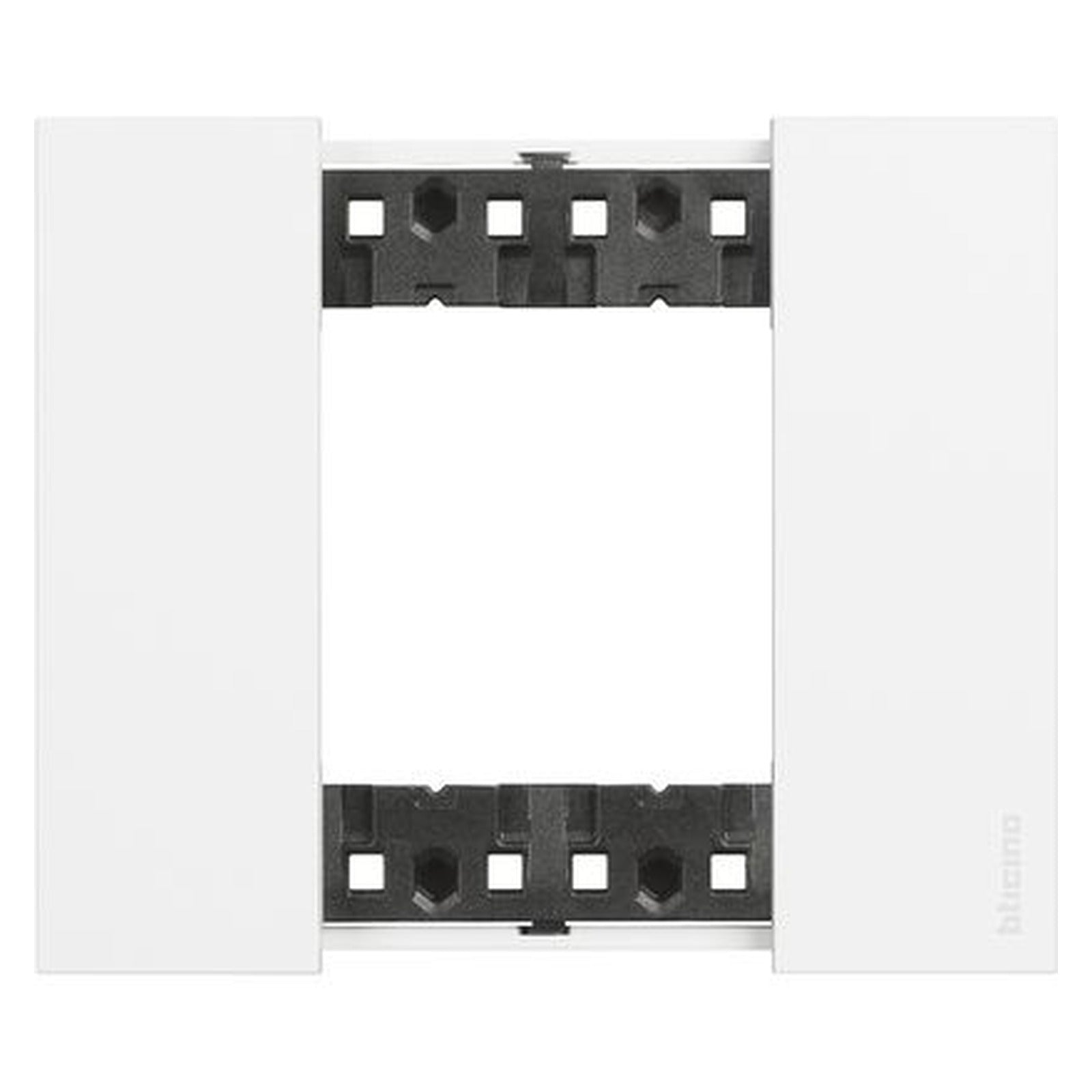 Placa BTicino Living Now de 2 módulos, plástico blanco, KA4802KW - referencia KA4802KW